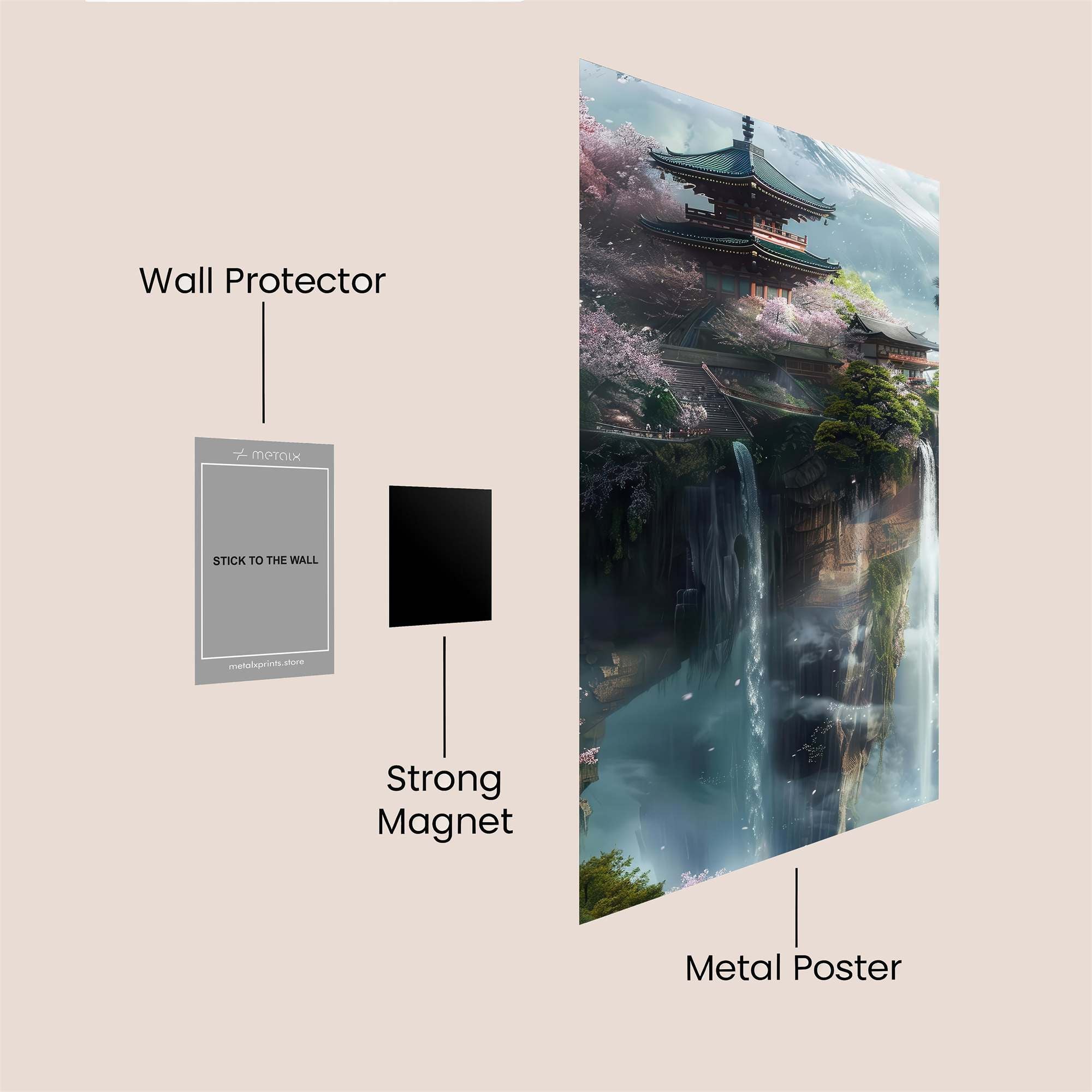 Pagoda Serenity Safe Wall Magnetic / M