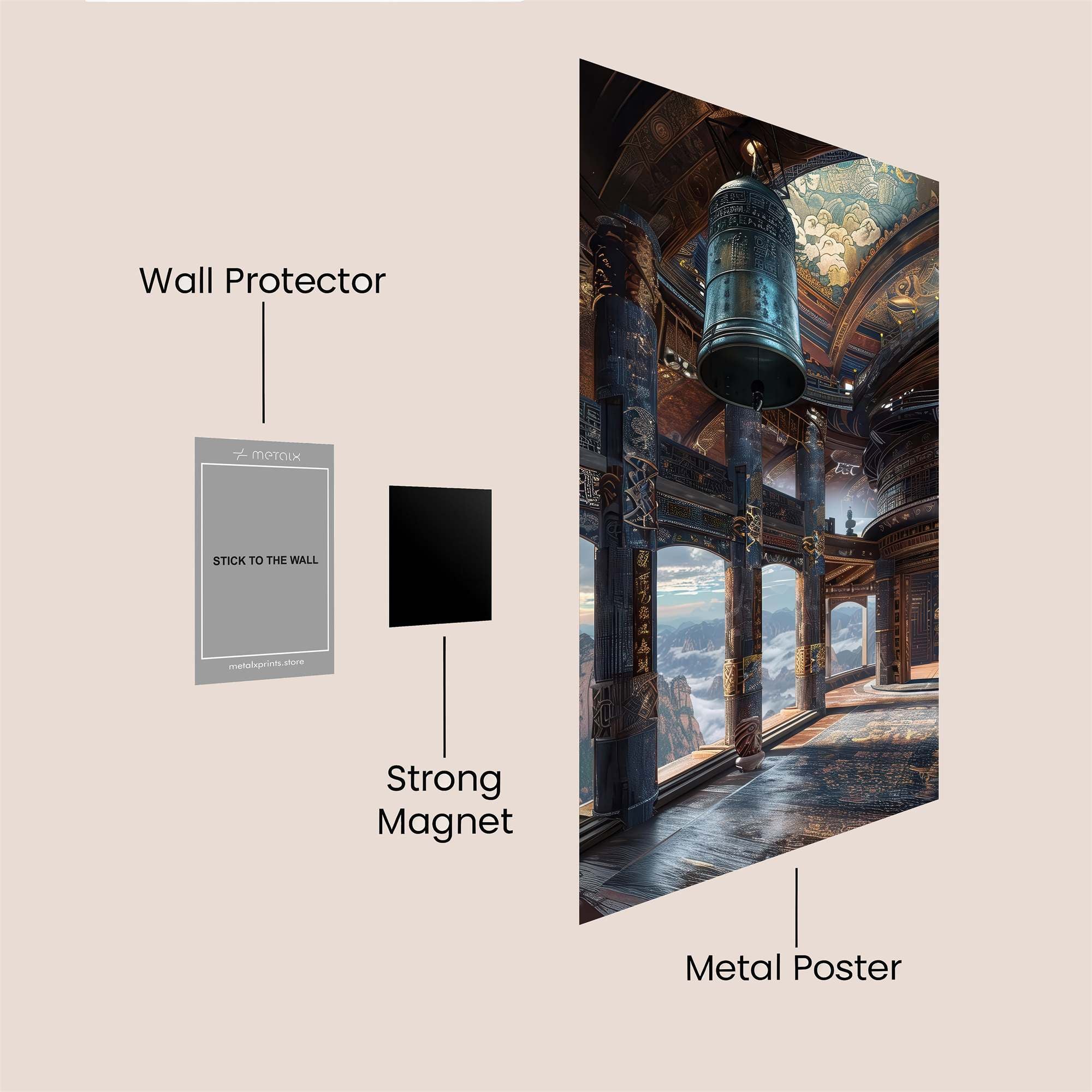 Temple Serenity Safe Wall Magnetic / M