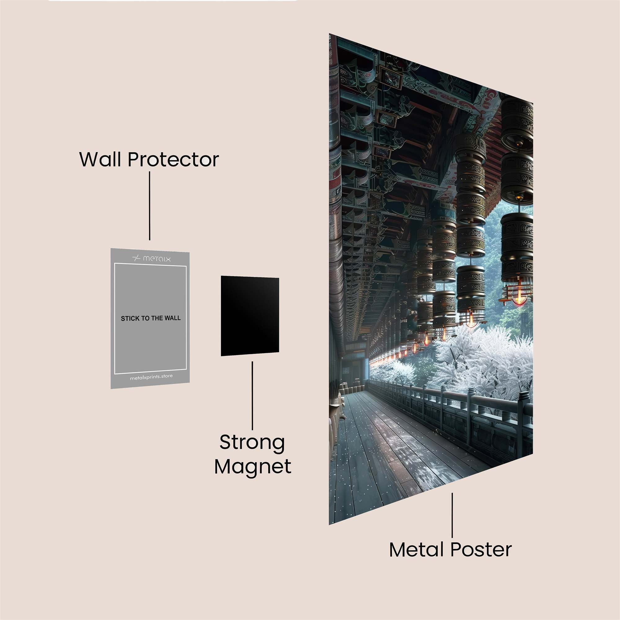 Temple Serenity Safe Wall Magnetic / M