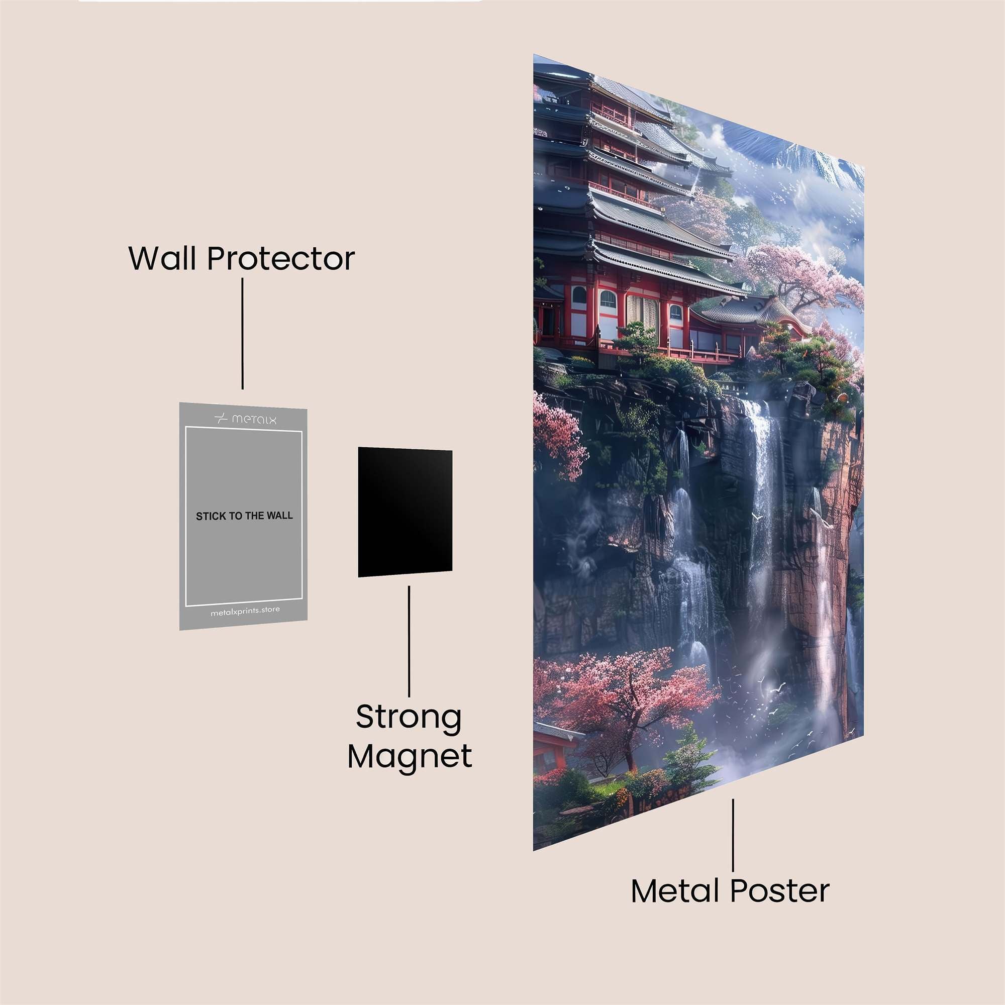Pagoda Serenity Safe Wall Magnetic / M