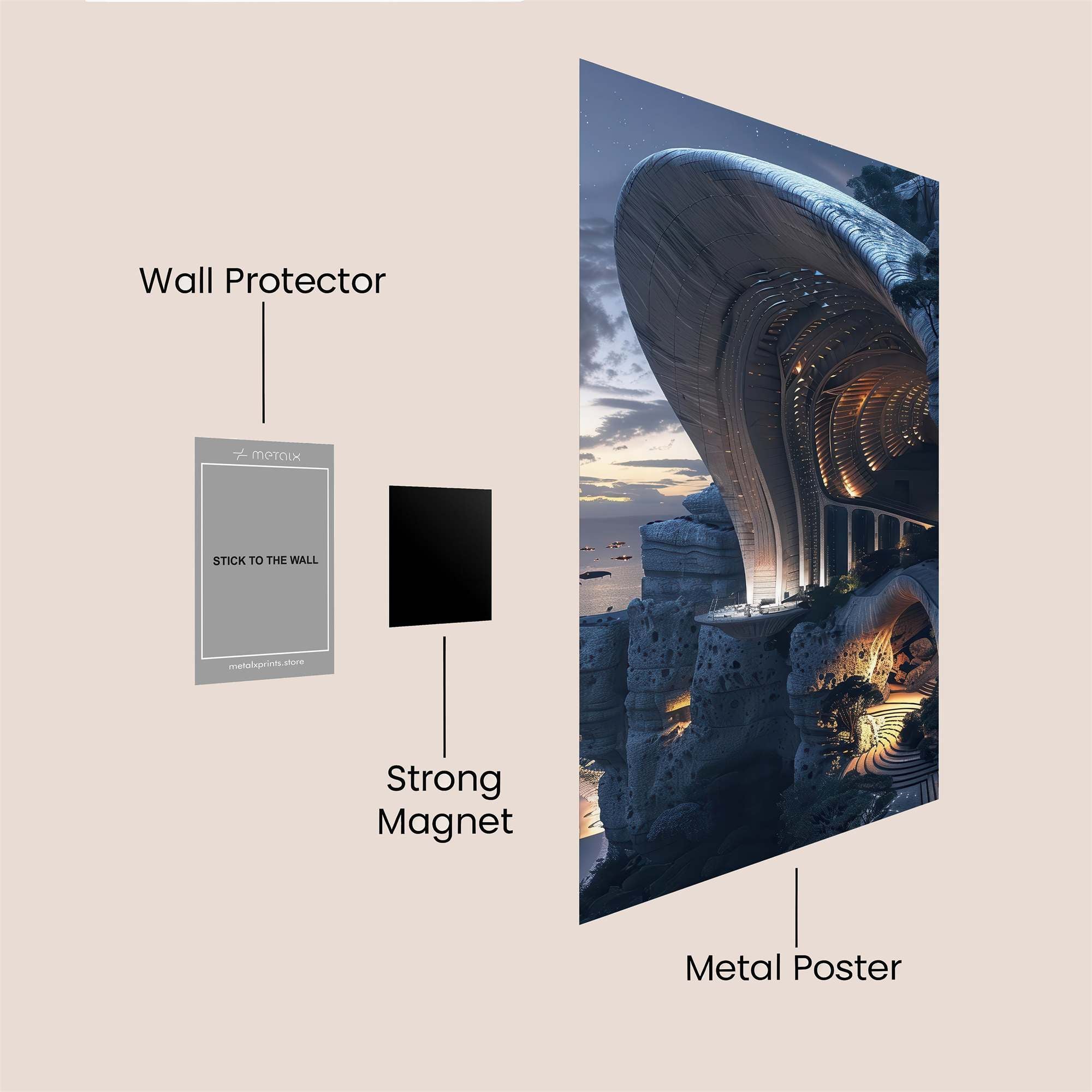 Cliff Haven Safe Wall Magnetic / M