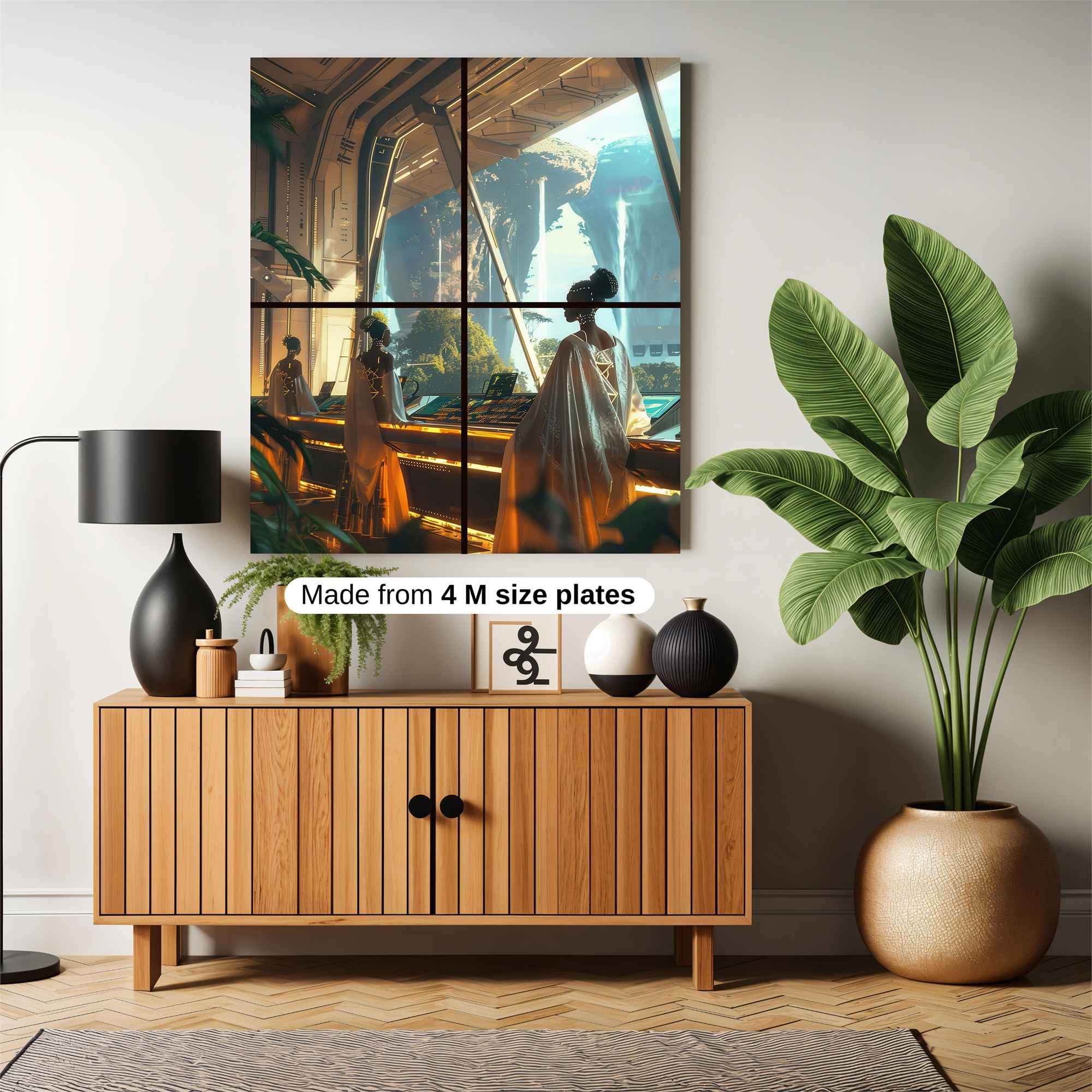 Futuristic Serenity Safe Wall Magnetic / M