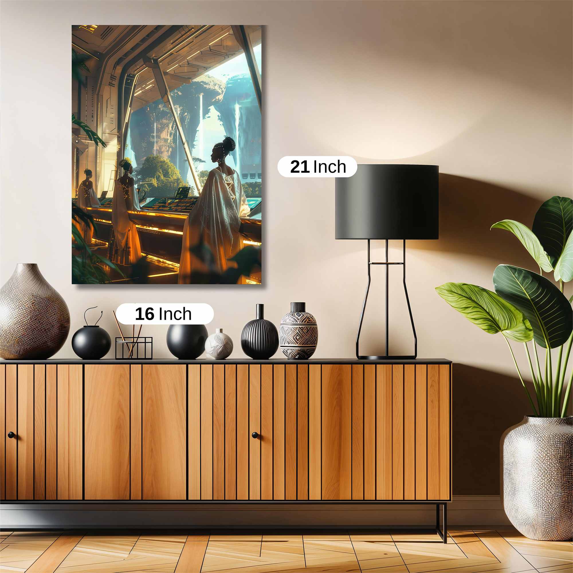 Futuristic Serenity Safe Wall Magnetic / M