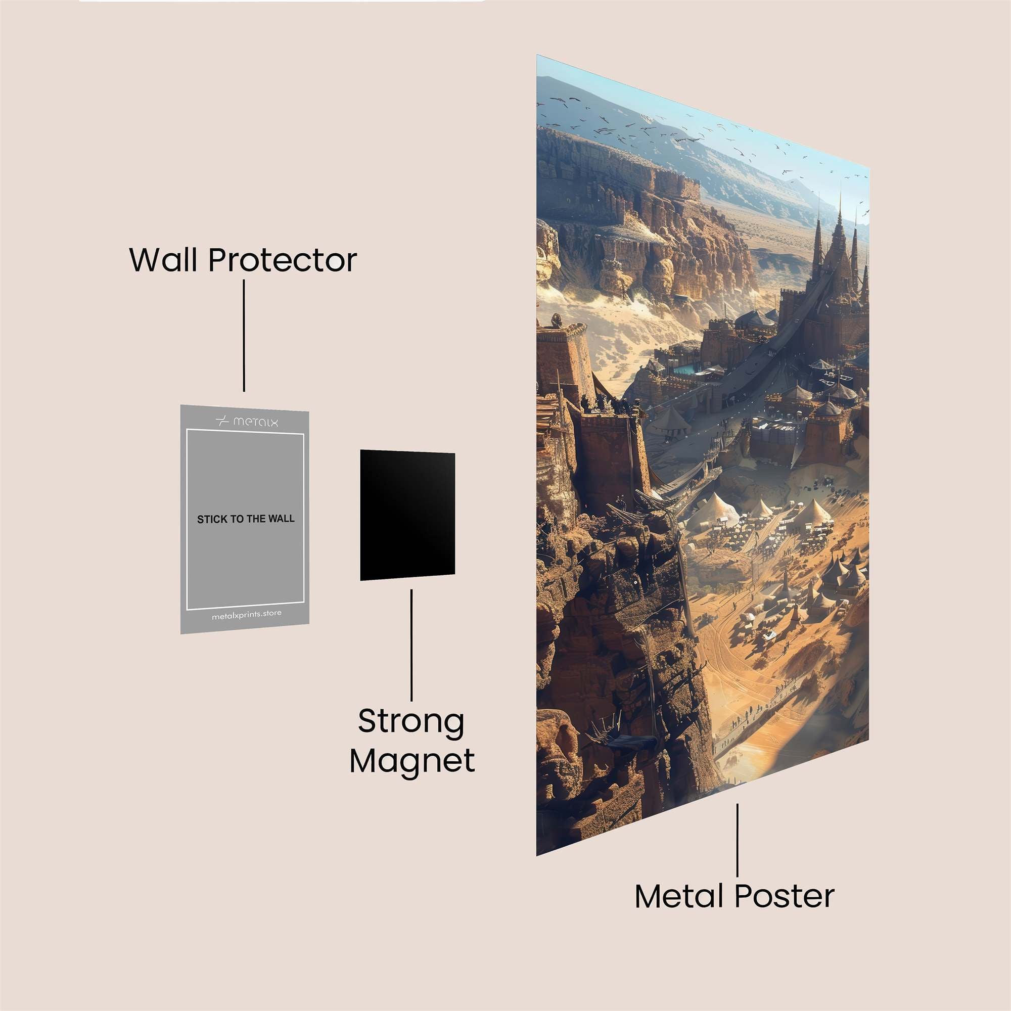 Desert Citadel Safe Wall Magnetic / M