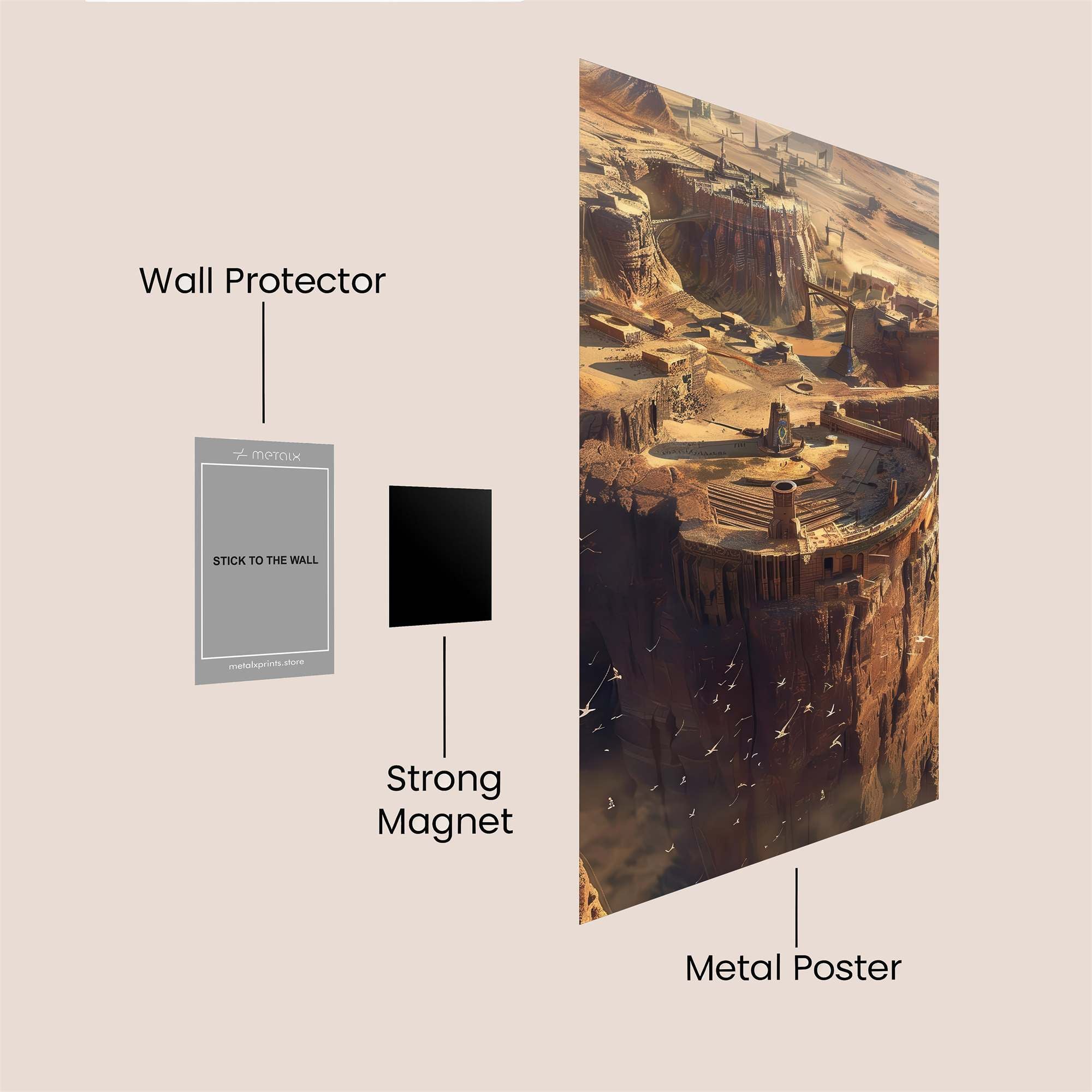 Desert Citadel Safe Wall Magnetic / M