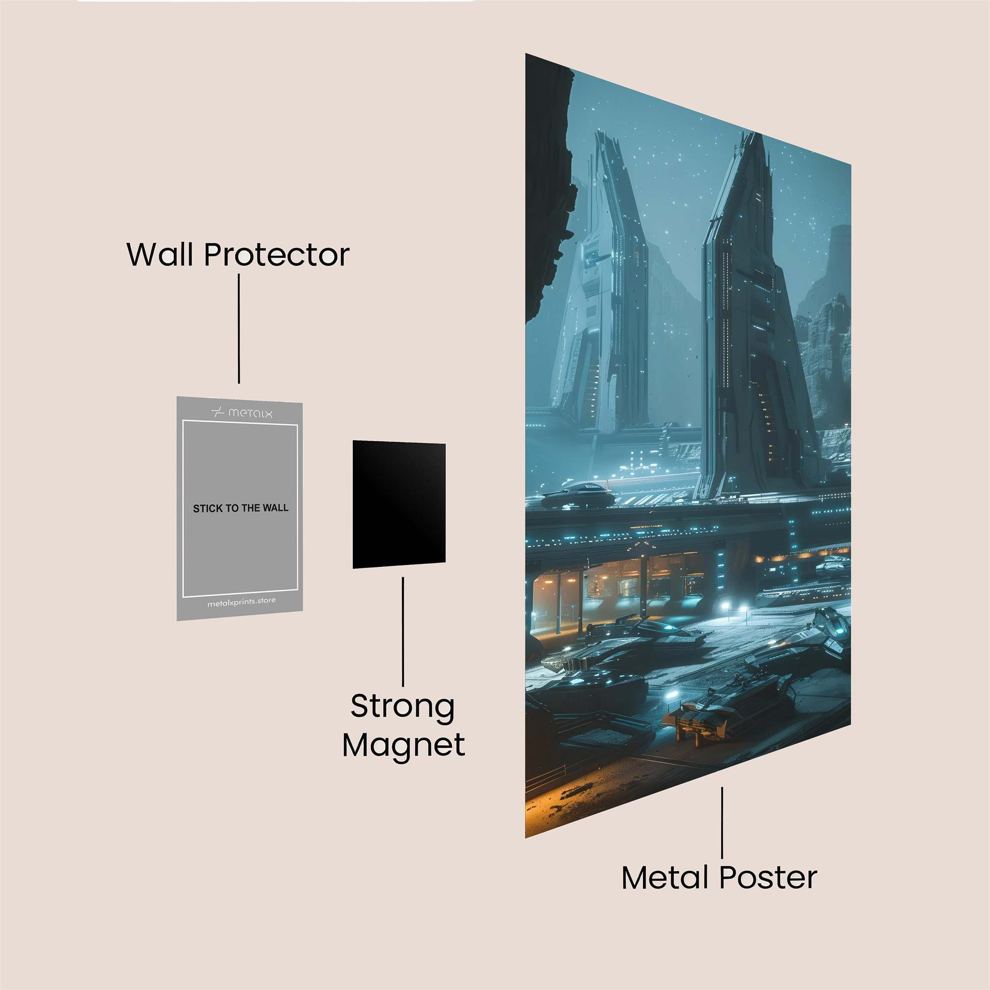 Neon Abyss Safe Wall Magnetic / M