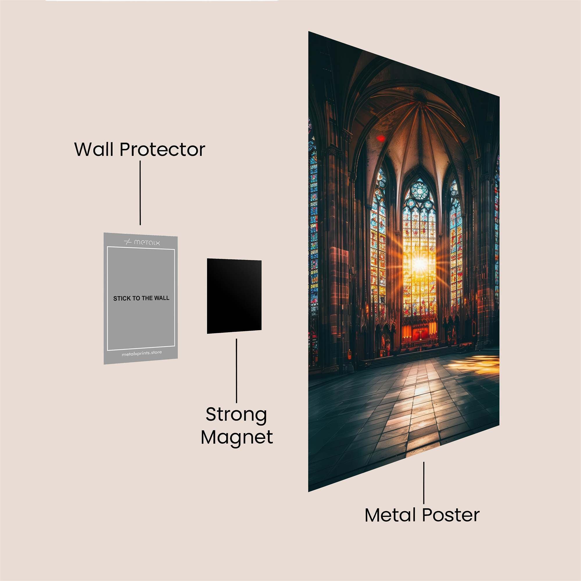 Cathedral Radiance Safe Wall Magnetic / M