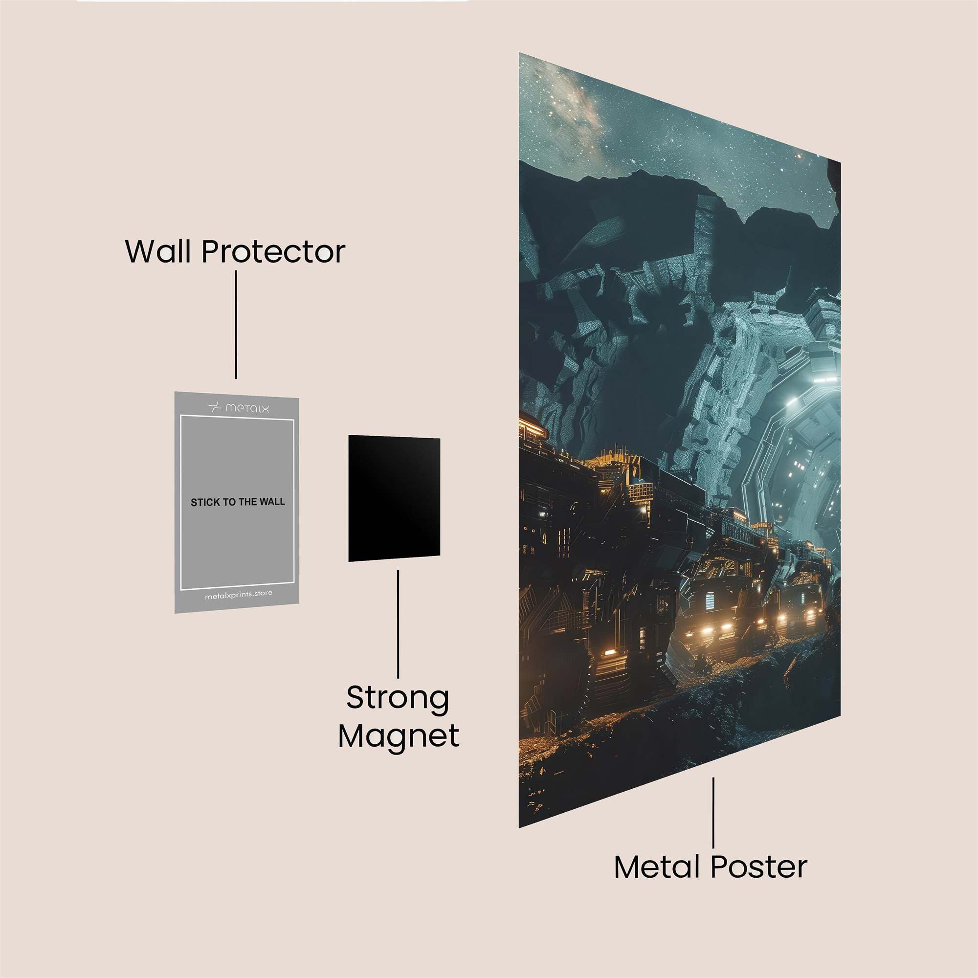 Cosmic Gateway Safe Wall Magnetic / M