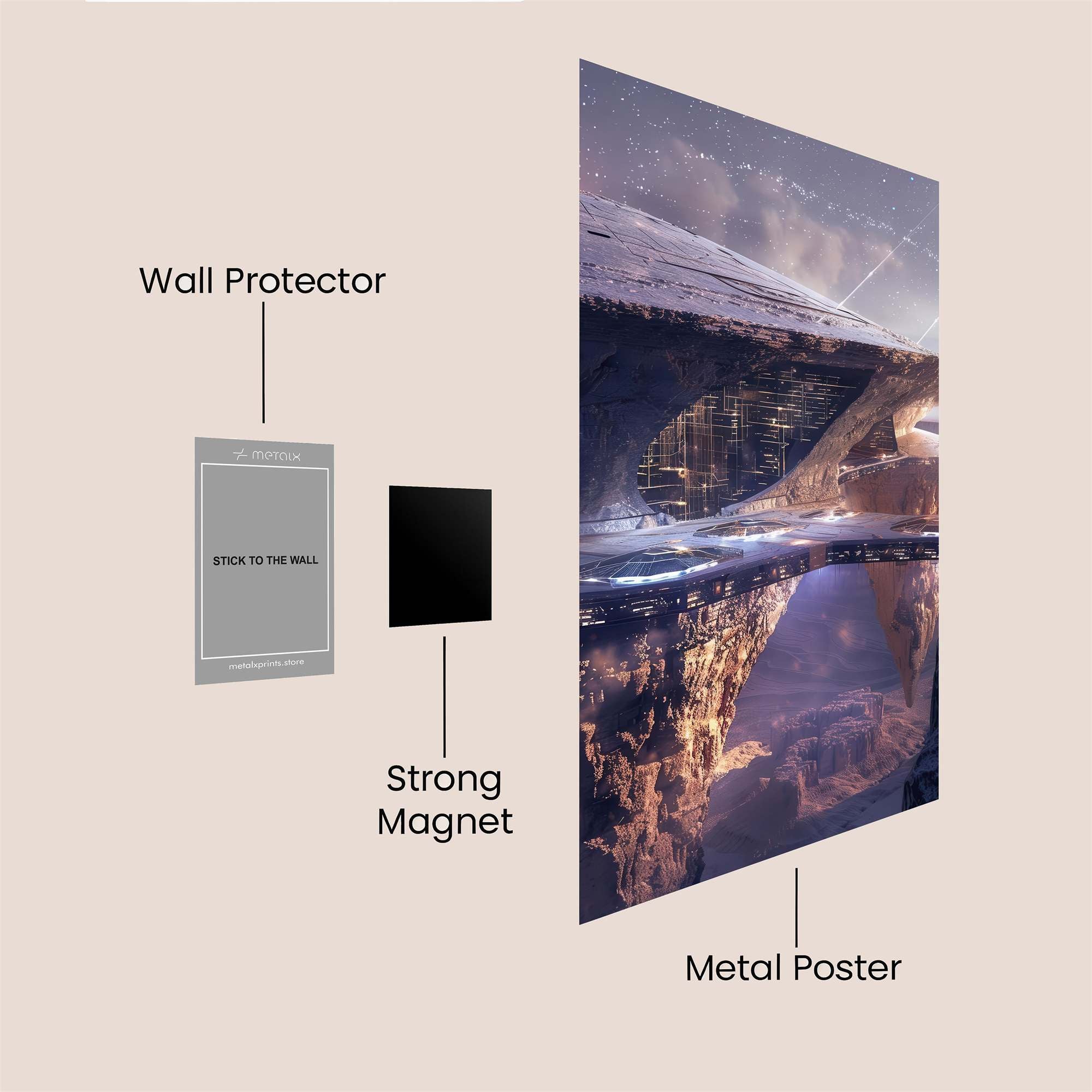 Elysium Whisper Safe Wall Magnetic / M