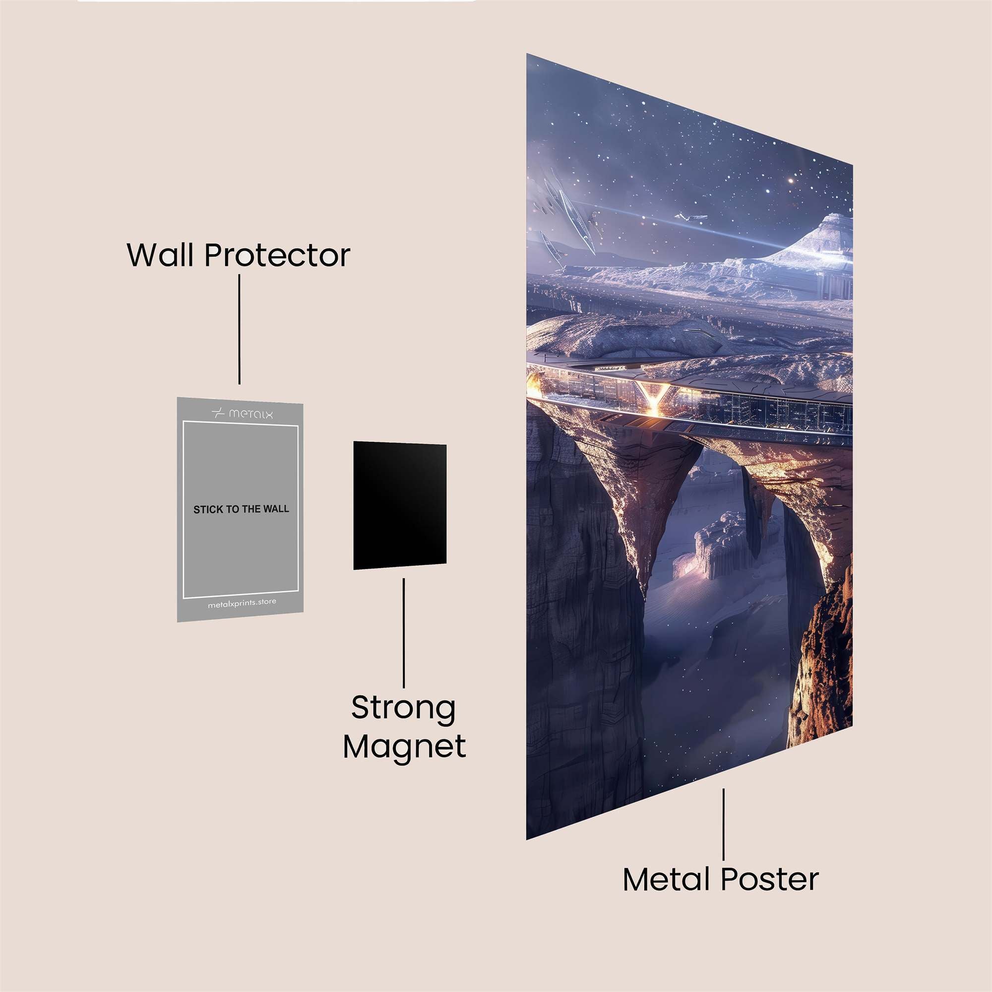 Eden Whisper Safe Wall Magnetic / M