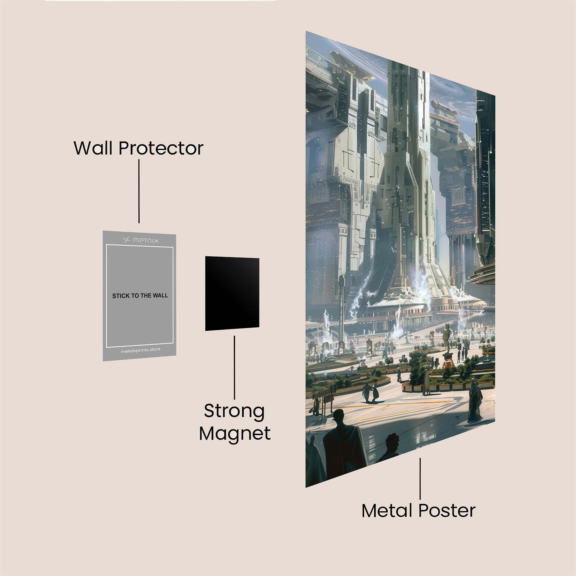 Skyward Serenity Safe Wall Magnetic / M