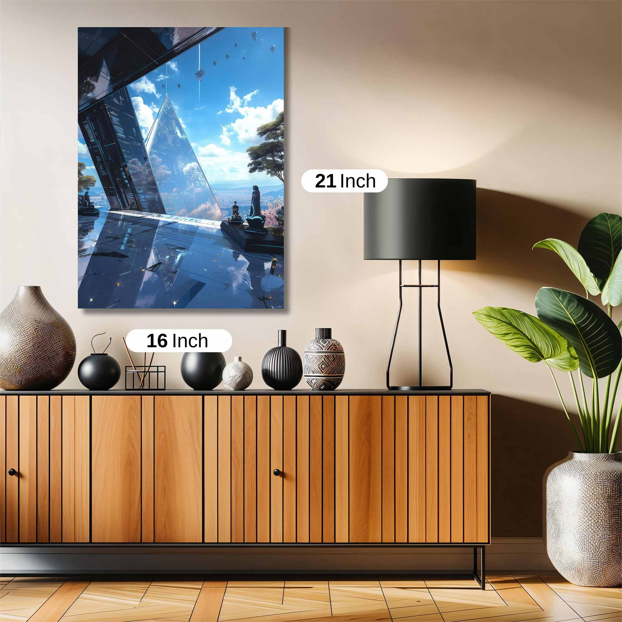 Pyramid Serenity Safe Wall Magnetic / M