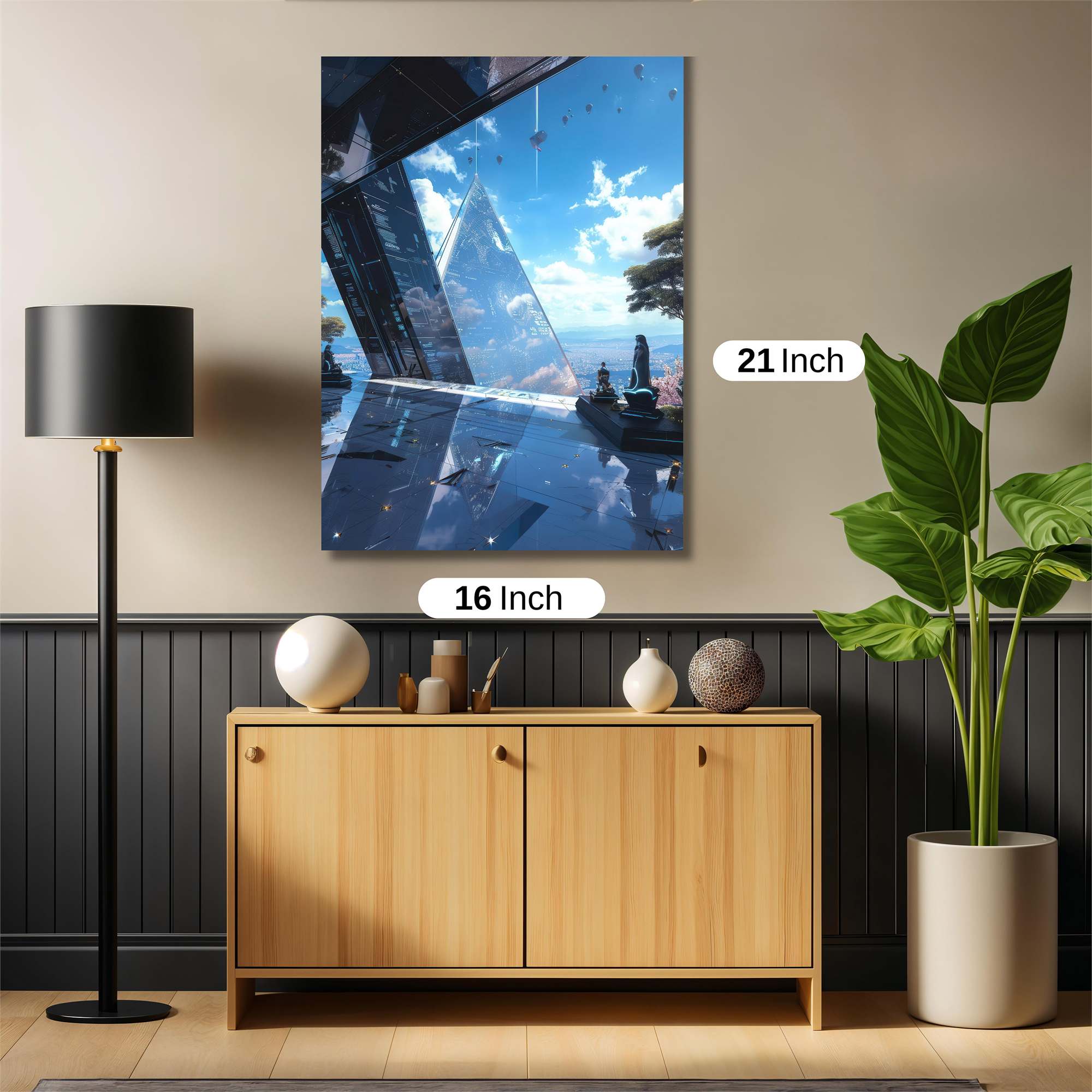 Pyramid Serenity Safe Wall Magnetic / M