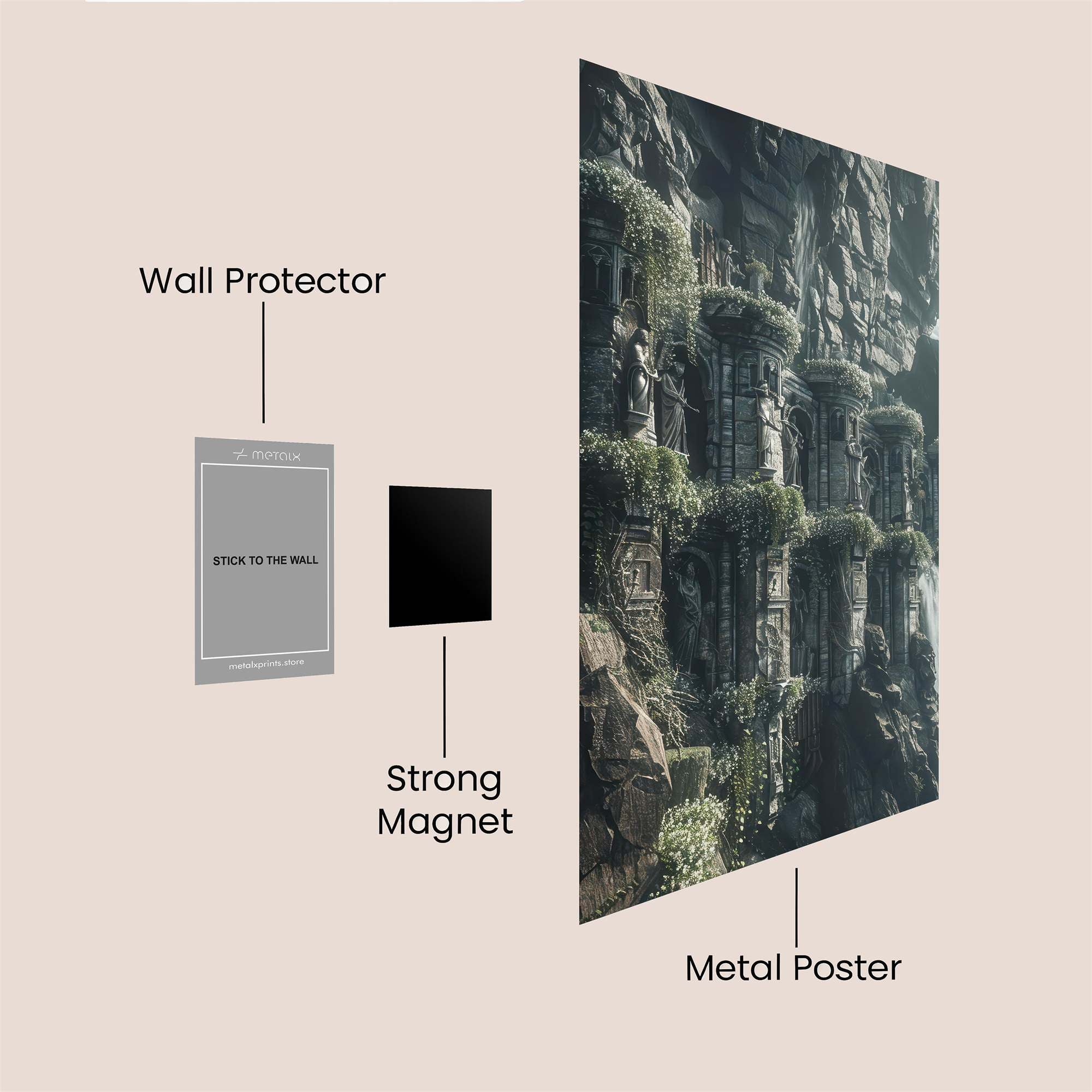 Ancient Serenity Safe Wall Magnetic / M