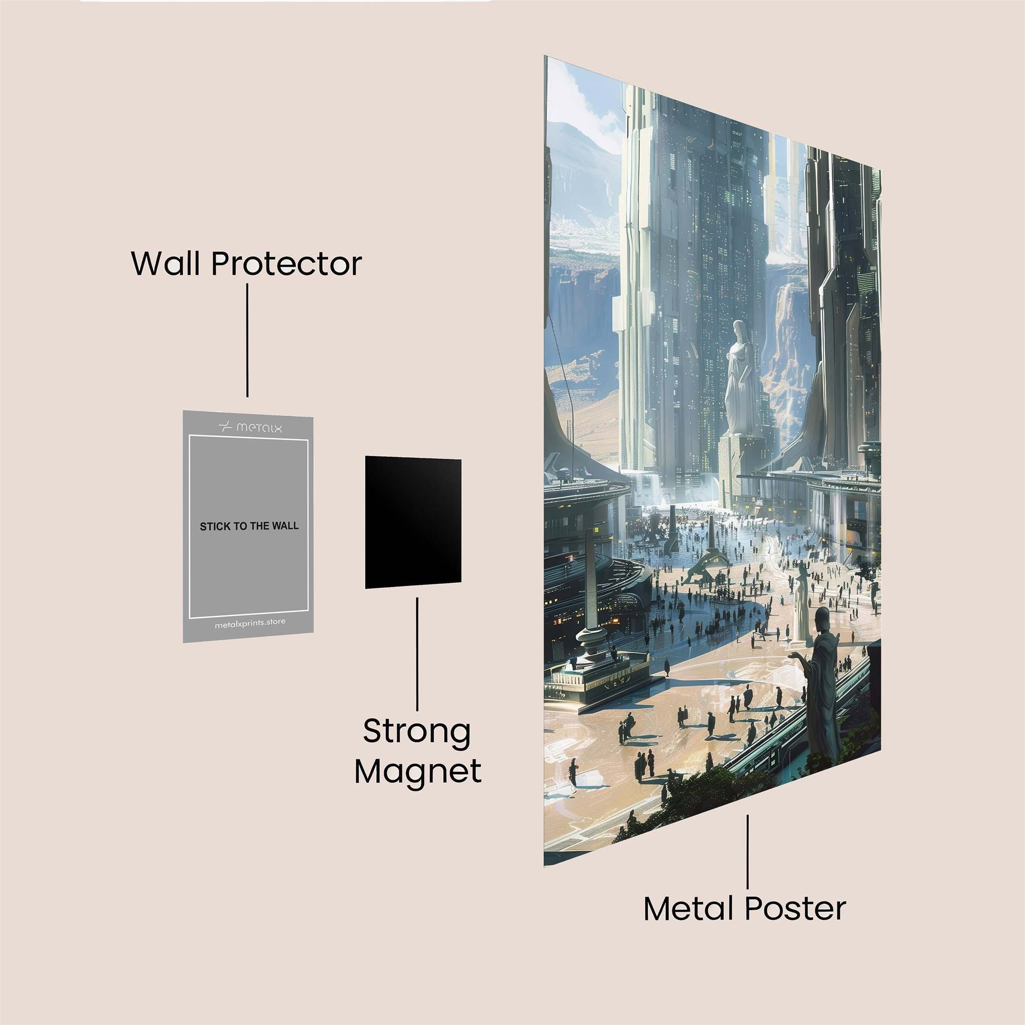 Metropolis Majestic Safe Wall Magnetic / M