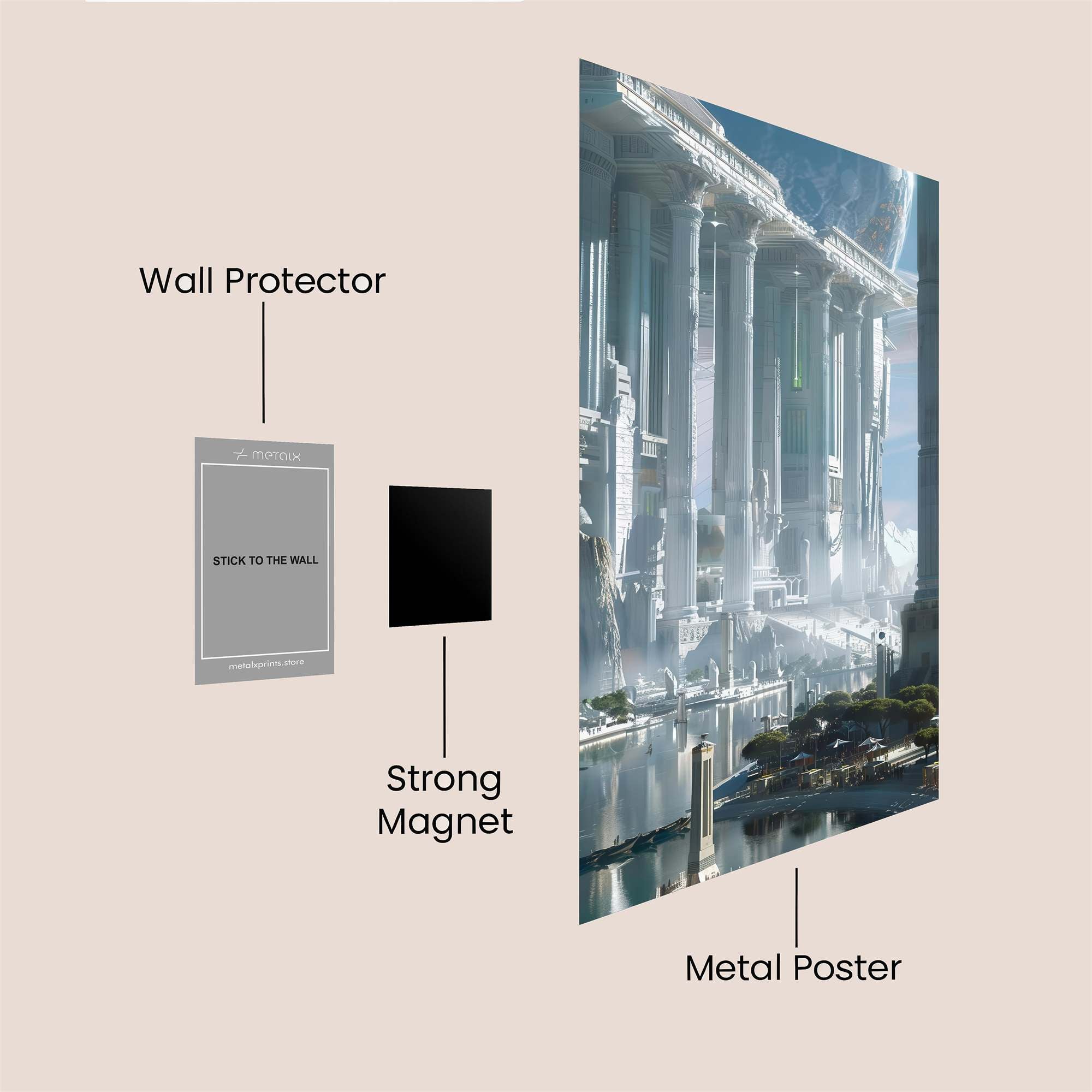 Atlantis Serene Safe Wall Magnetic / M