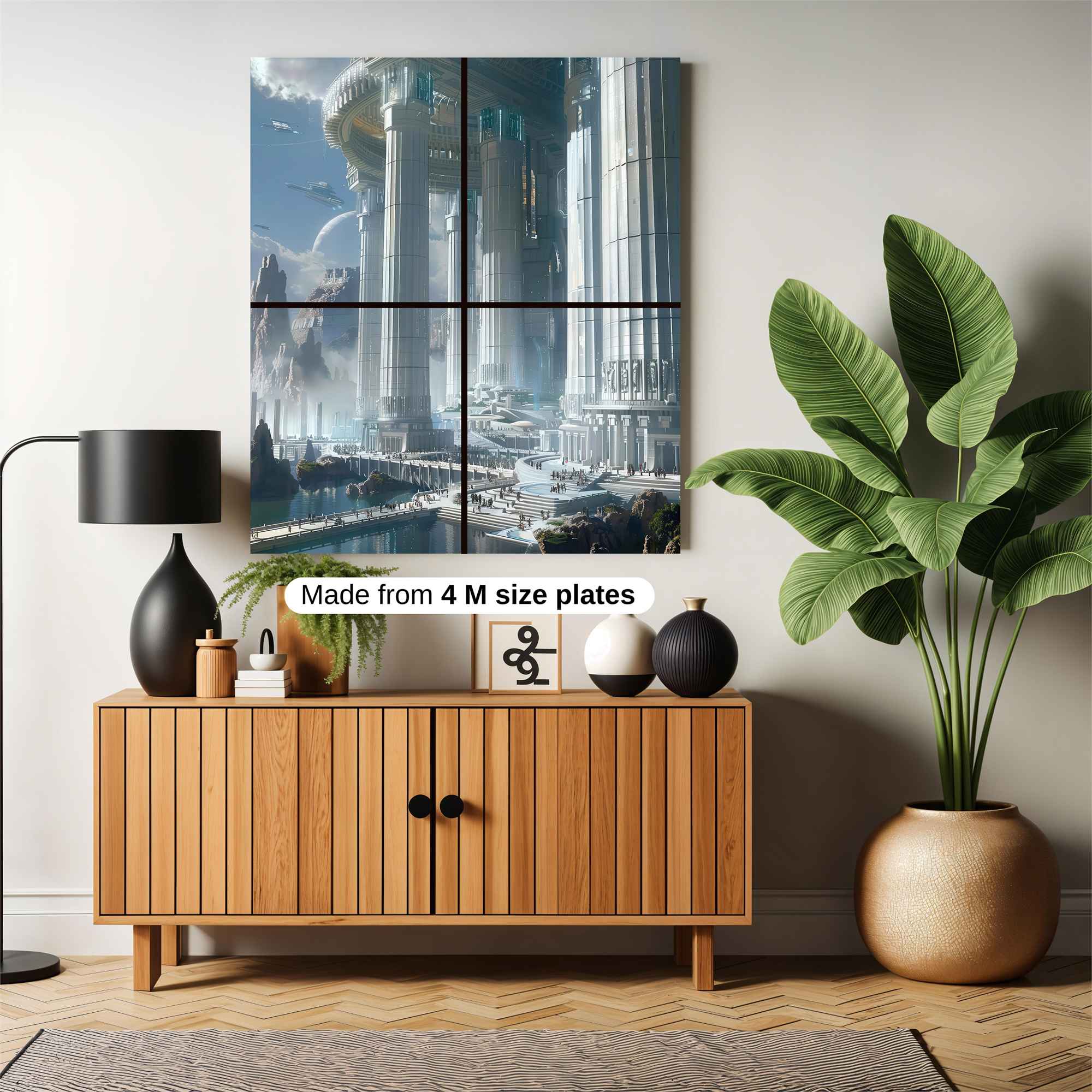 Futuristic Serenity Safe Wall Magnetic / M