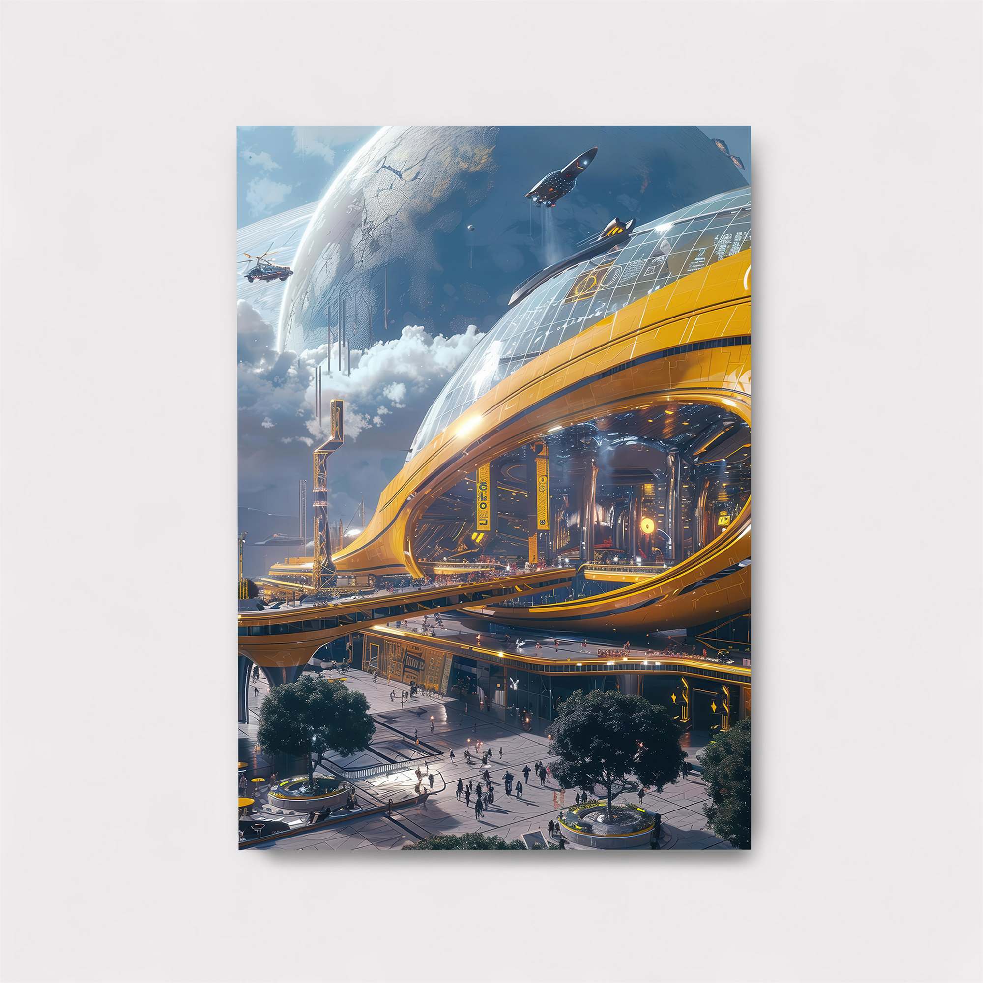 Futuristic Serenity Safe Wall Magnetic / M