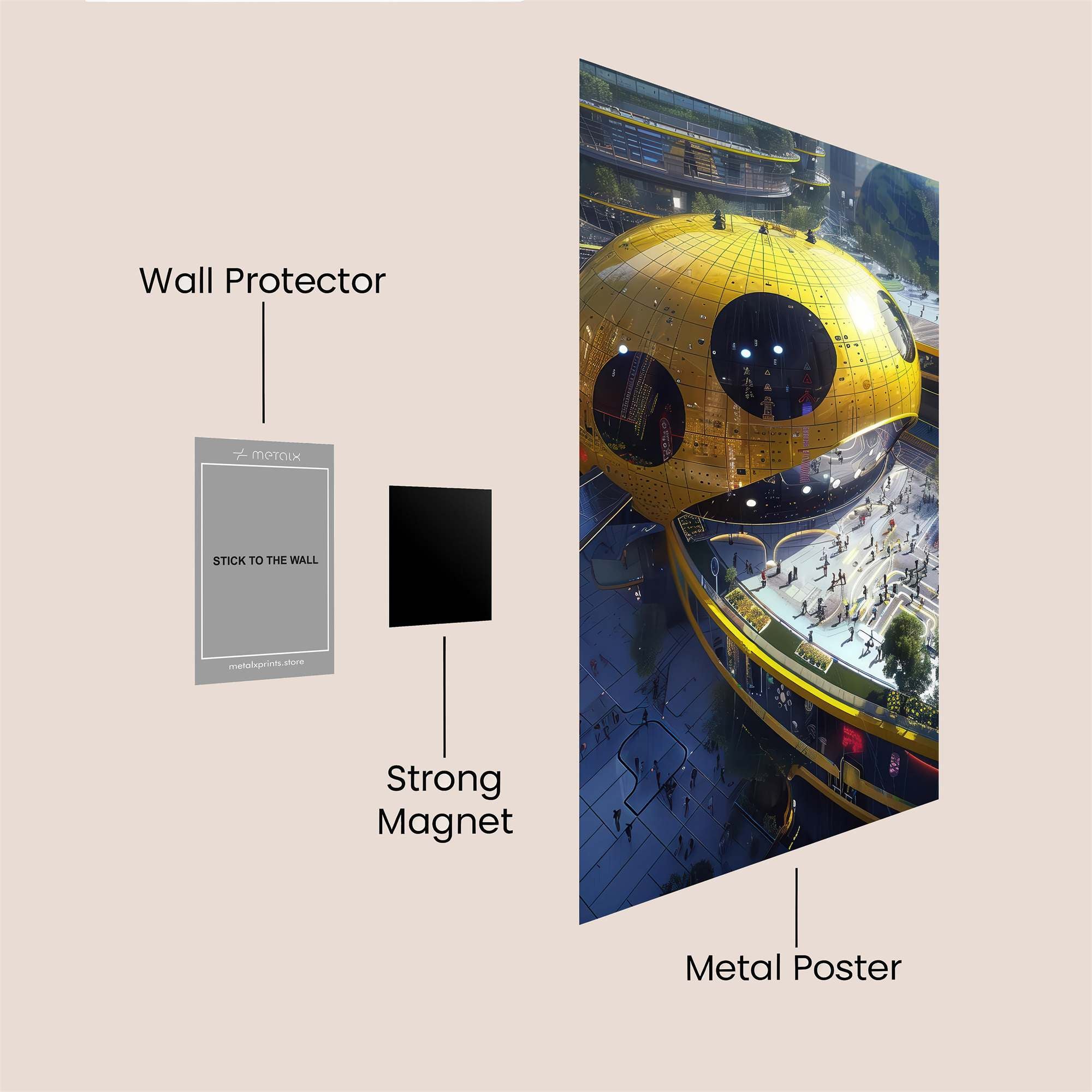 Emoji Euphoria Safe Wall Magnetic / M