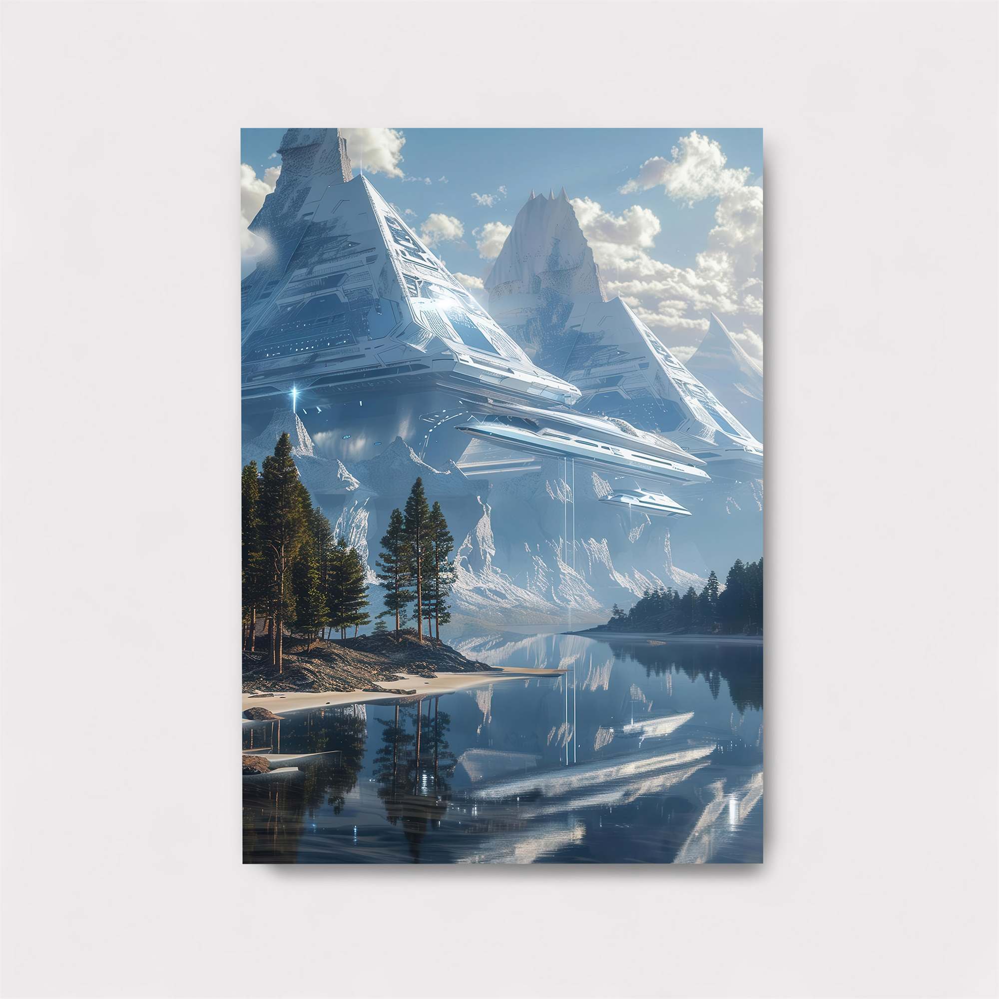 Futuristic Serenity Safe Wall Magnetic / M