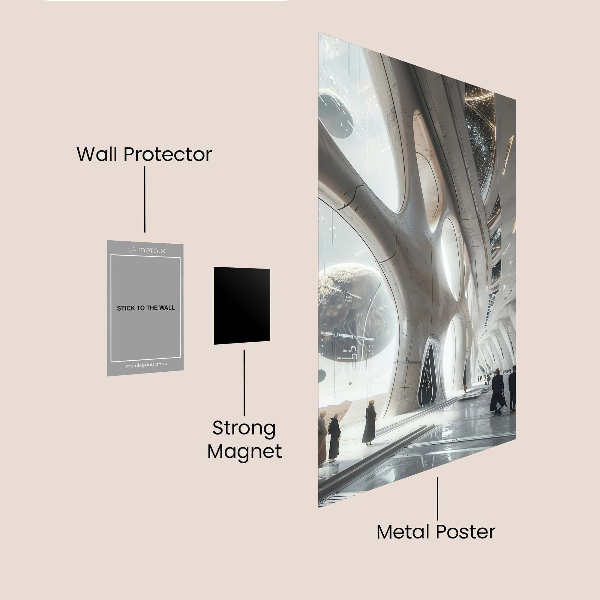 Cosmic Serenity Safe Wall Magnetic / M