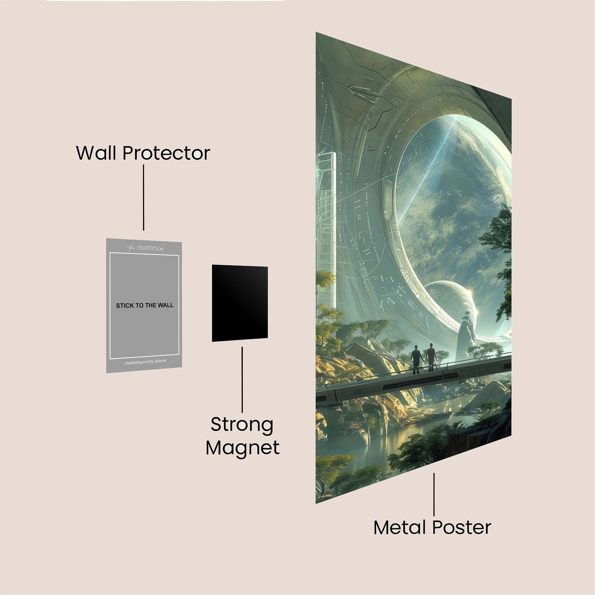 Elysium Serene Safe Wall Magnetic / M
