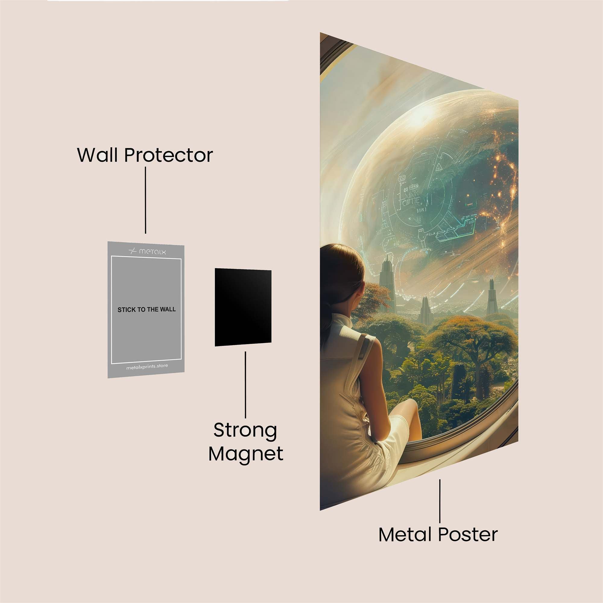 Cosmic Wonder Safe Wall Magnetic / M