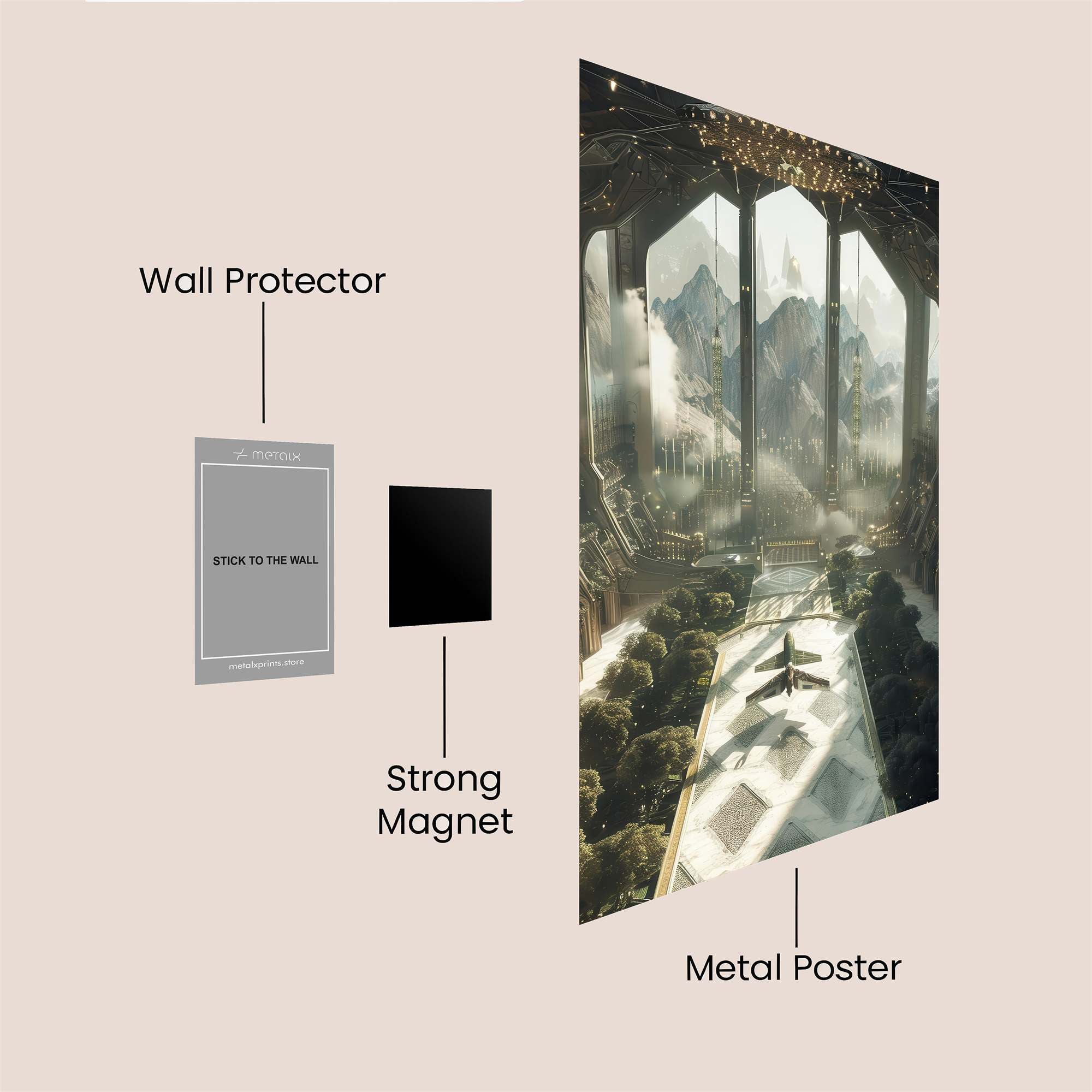 Skyward Serenity Safe Wall Magnetic / M