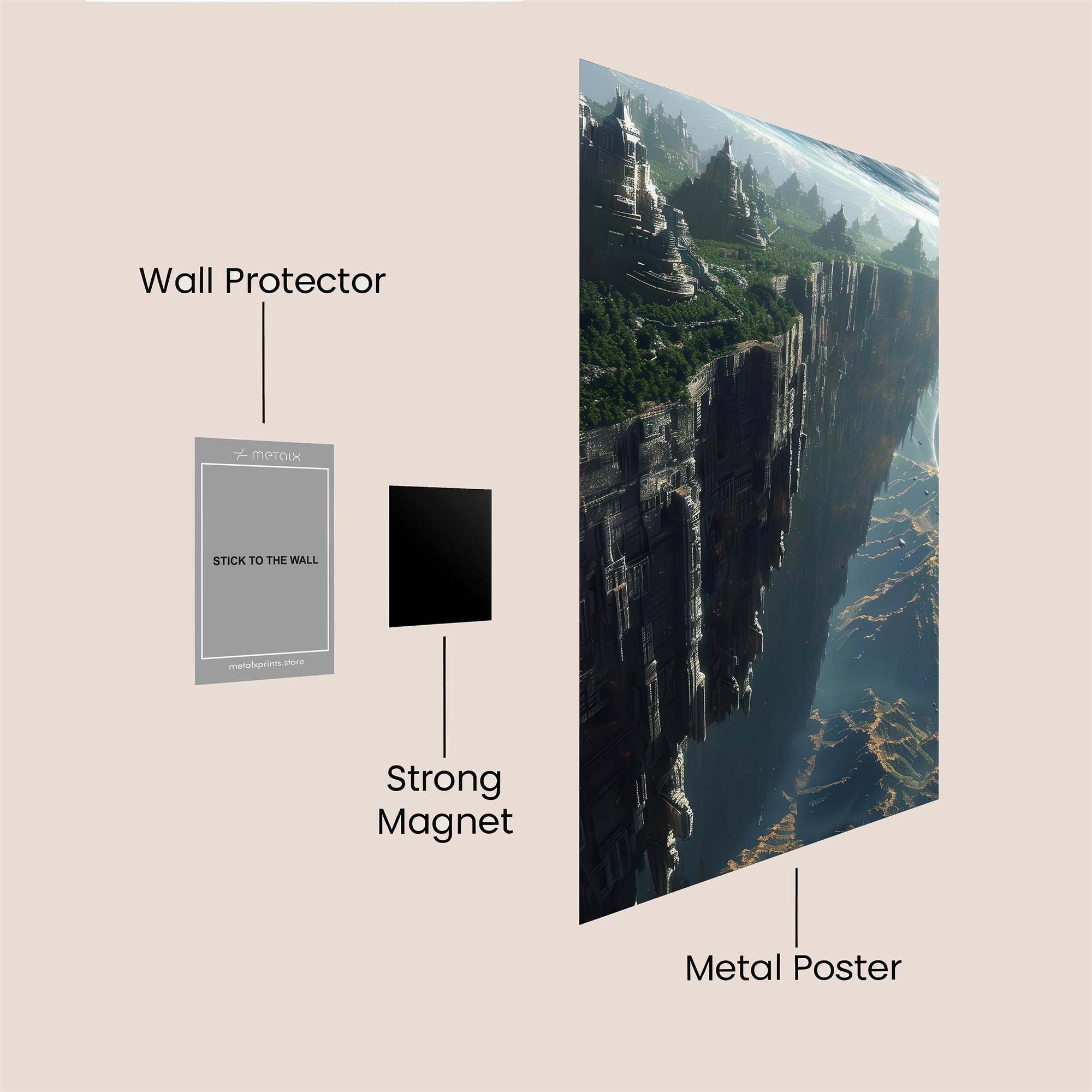 Floating Serenity Safe Wall Magnetic / M