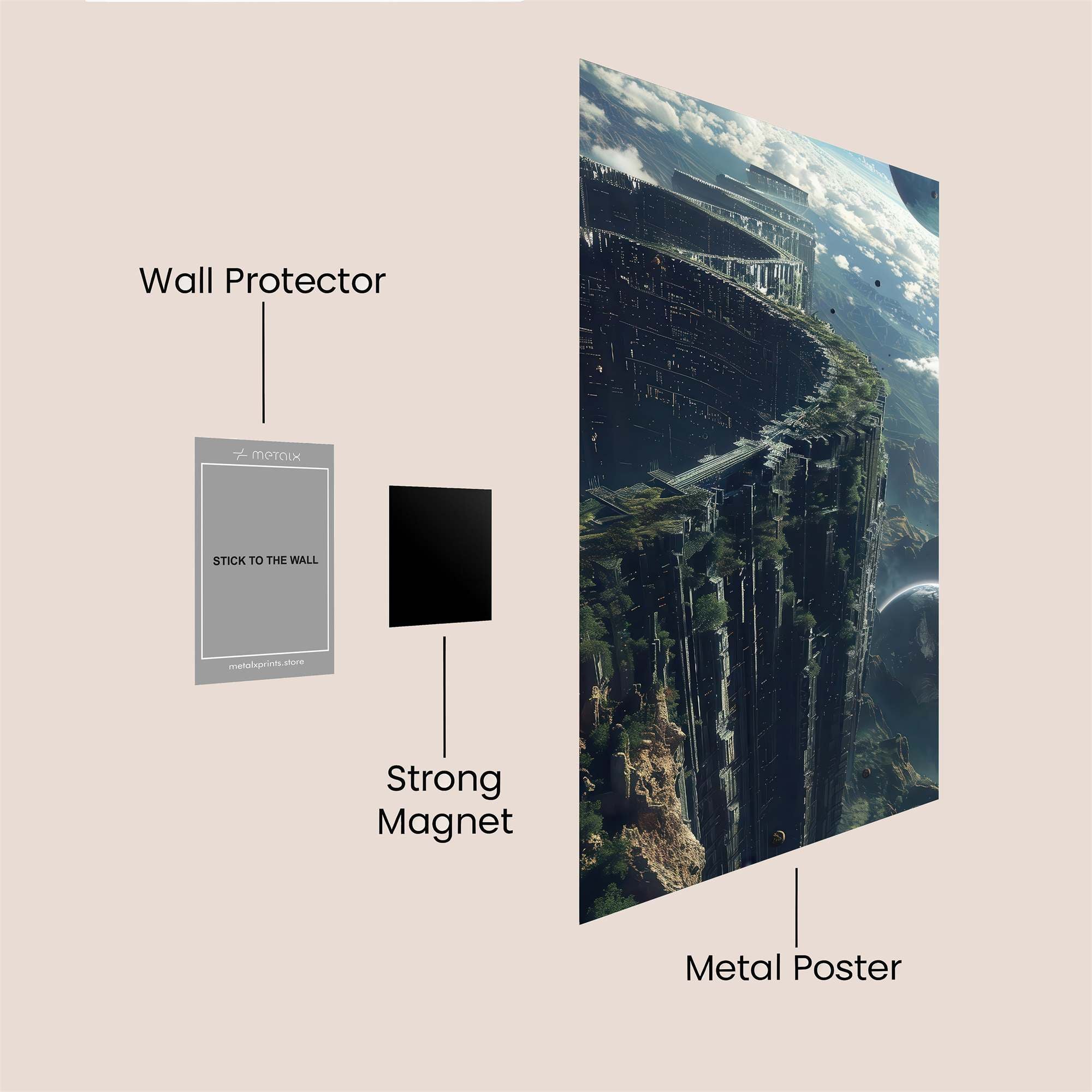 Cosmic Ruins Safe Wall Magnetic / M