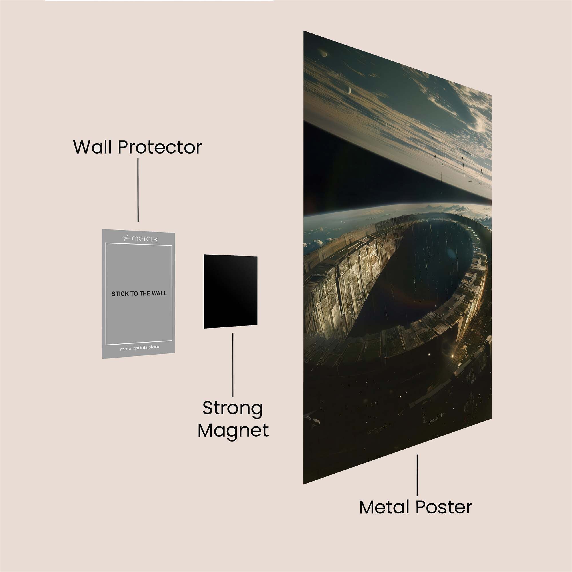 Space Odyssey Safe Wall Magnetic / M