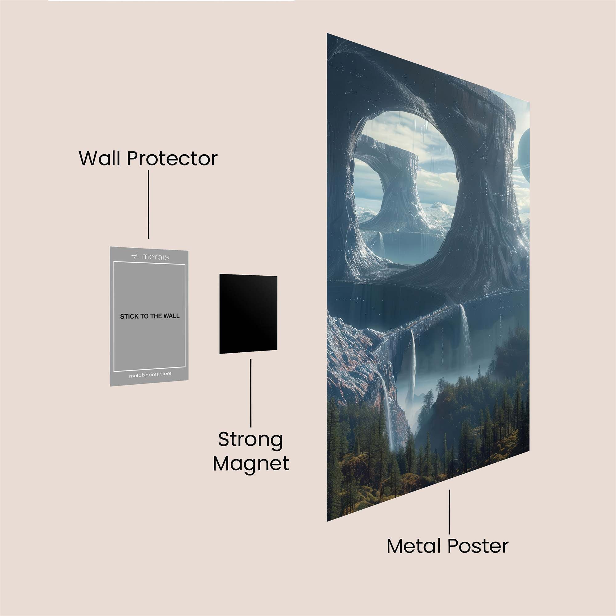 Alien Serenity Safe Wall Magnetic / M