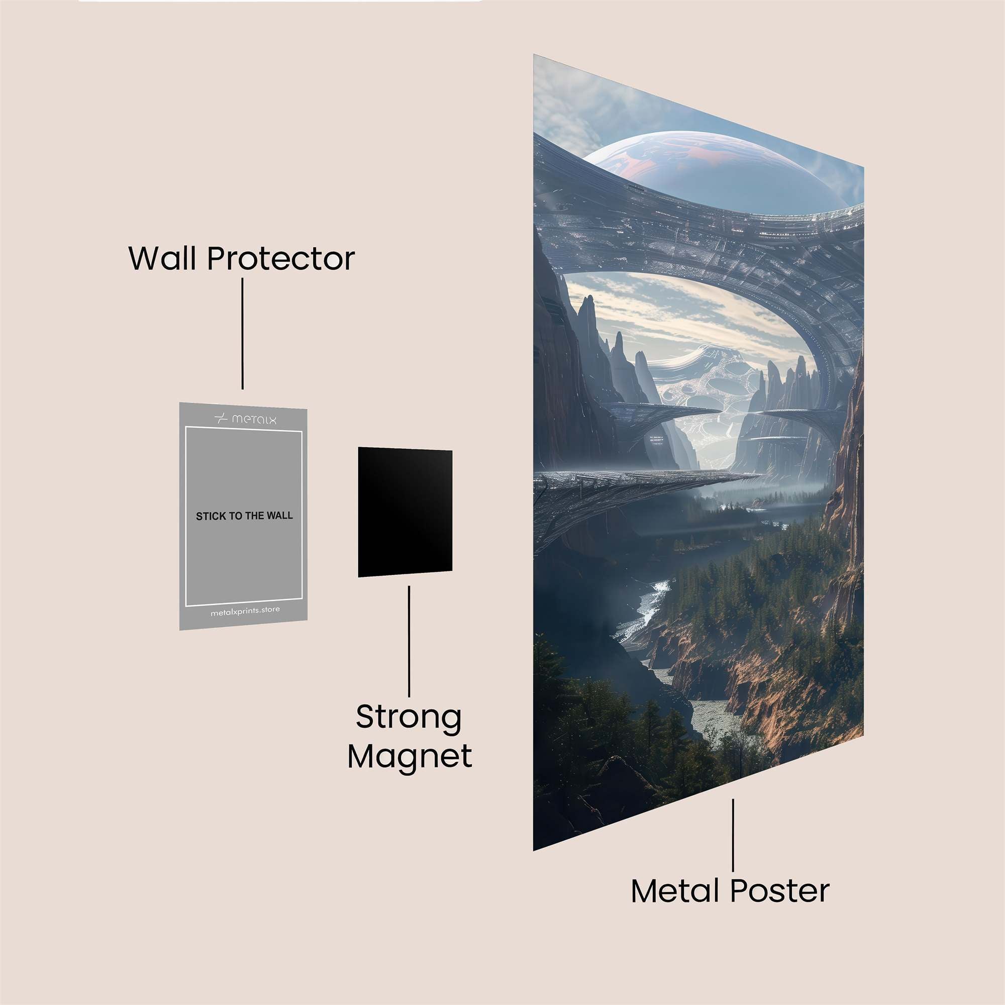 Alien Serenity Safe Wall Magnetic / M