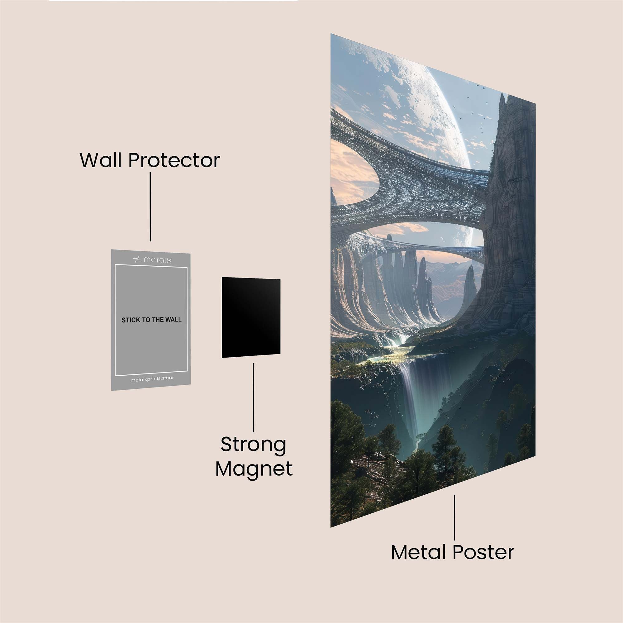 Alien Serenity Safe Wall Magnetic / M