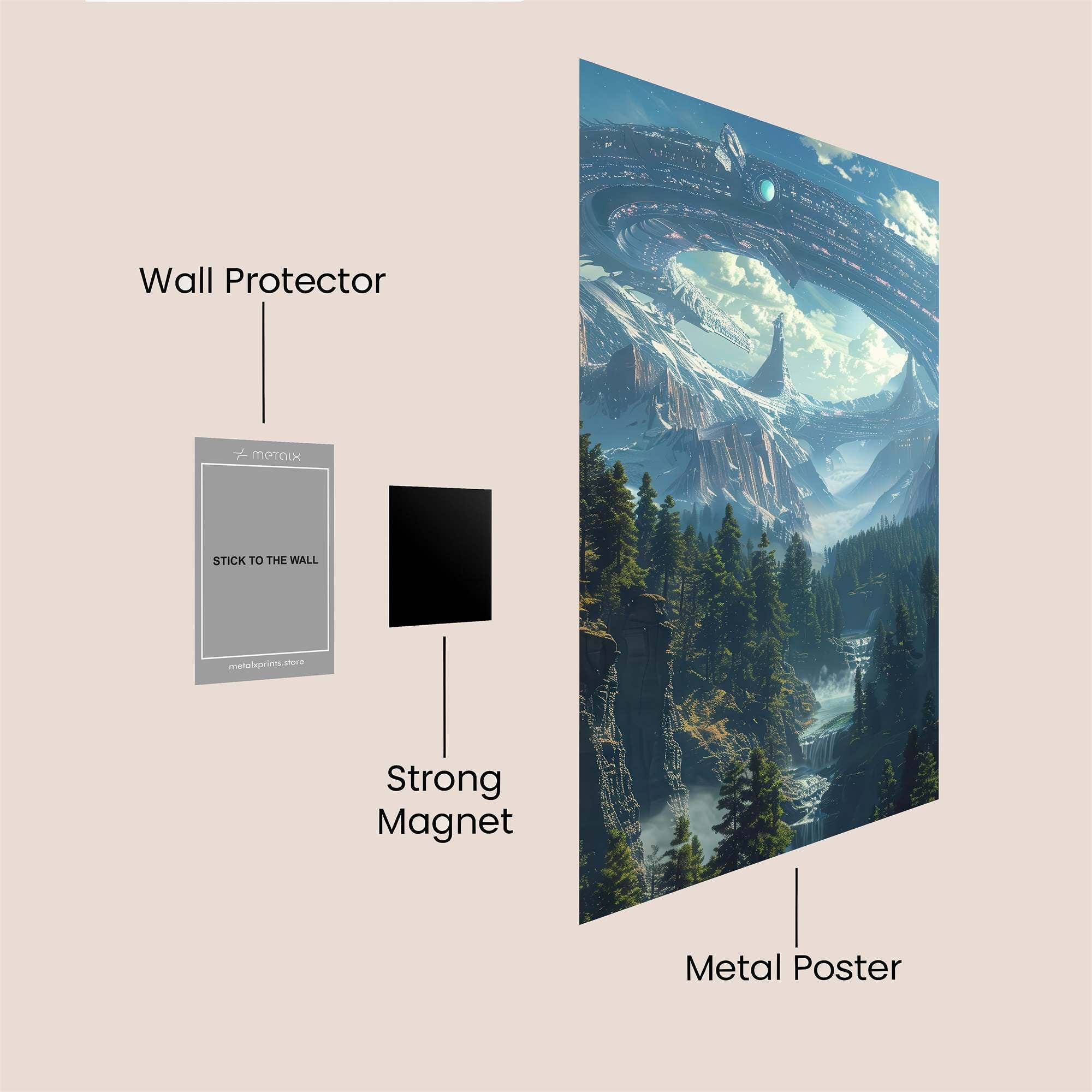 Alien Serenity Safe Wall Magnetic / M