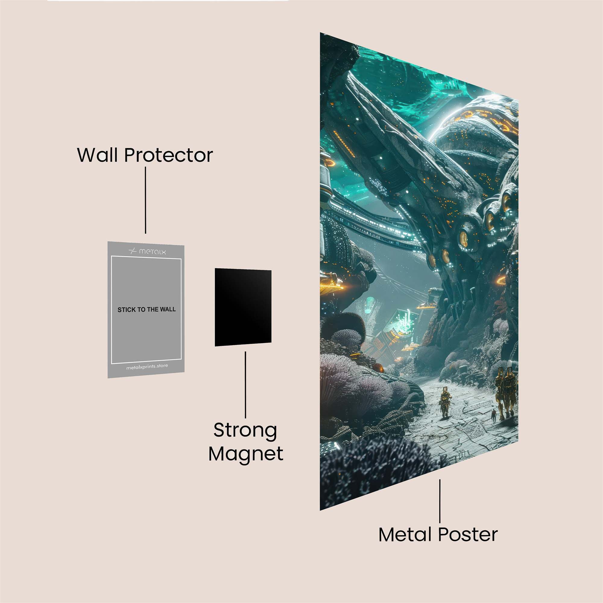 Alien Enigma Safe Wall Magnetic / M