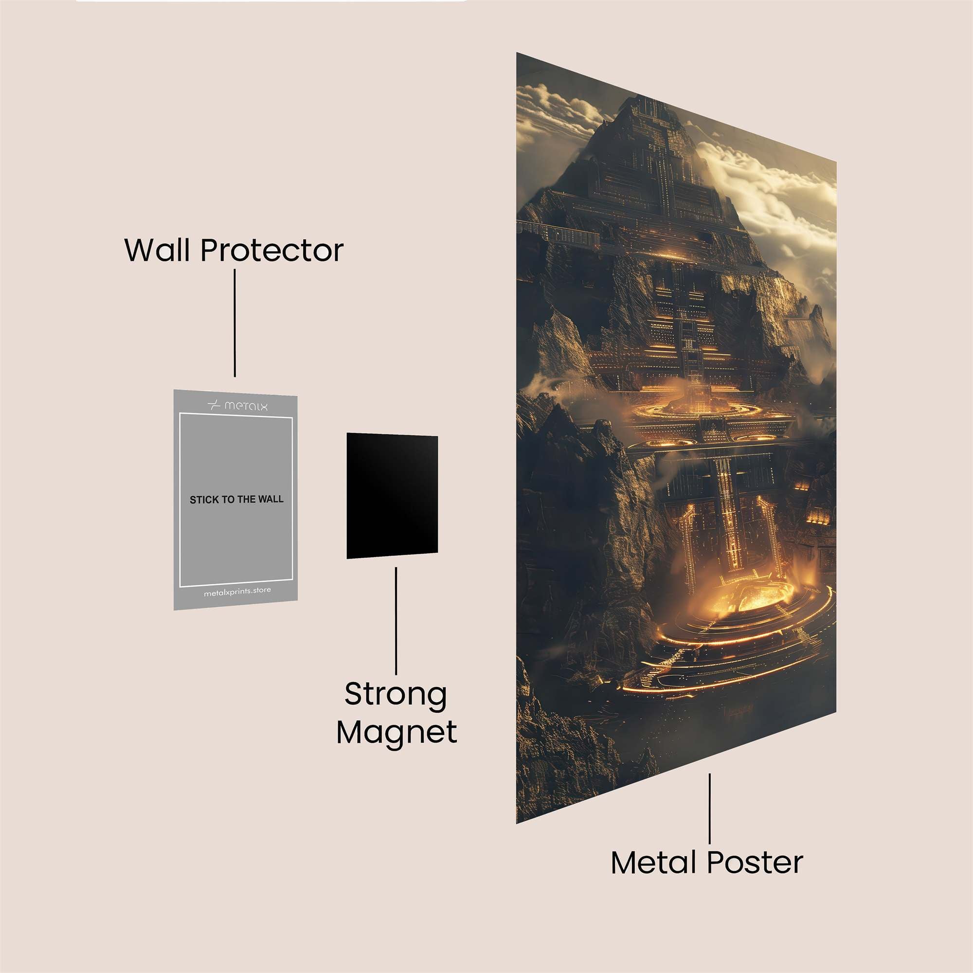 Temple Radiant Safe Wall Magnetic / M