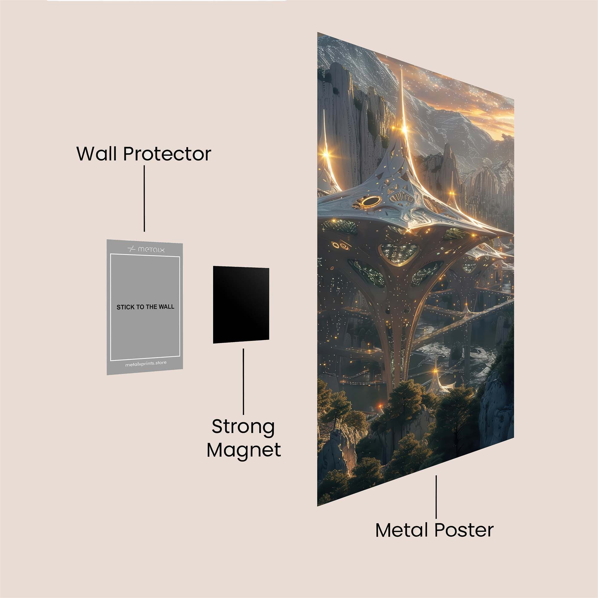Eden Ascent Safe Wall Magnetic / M