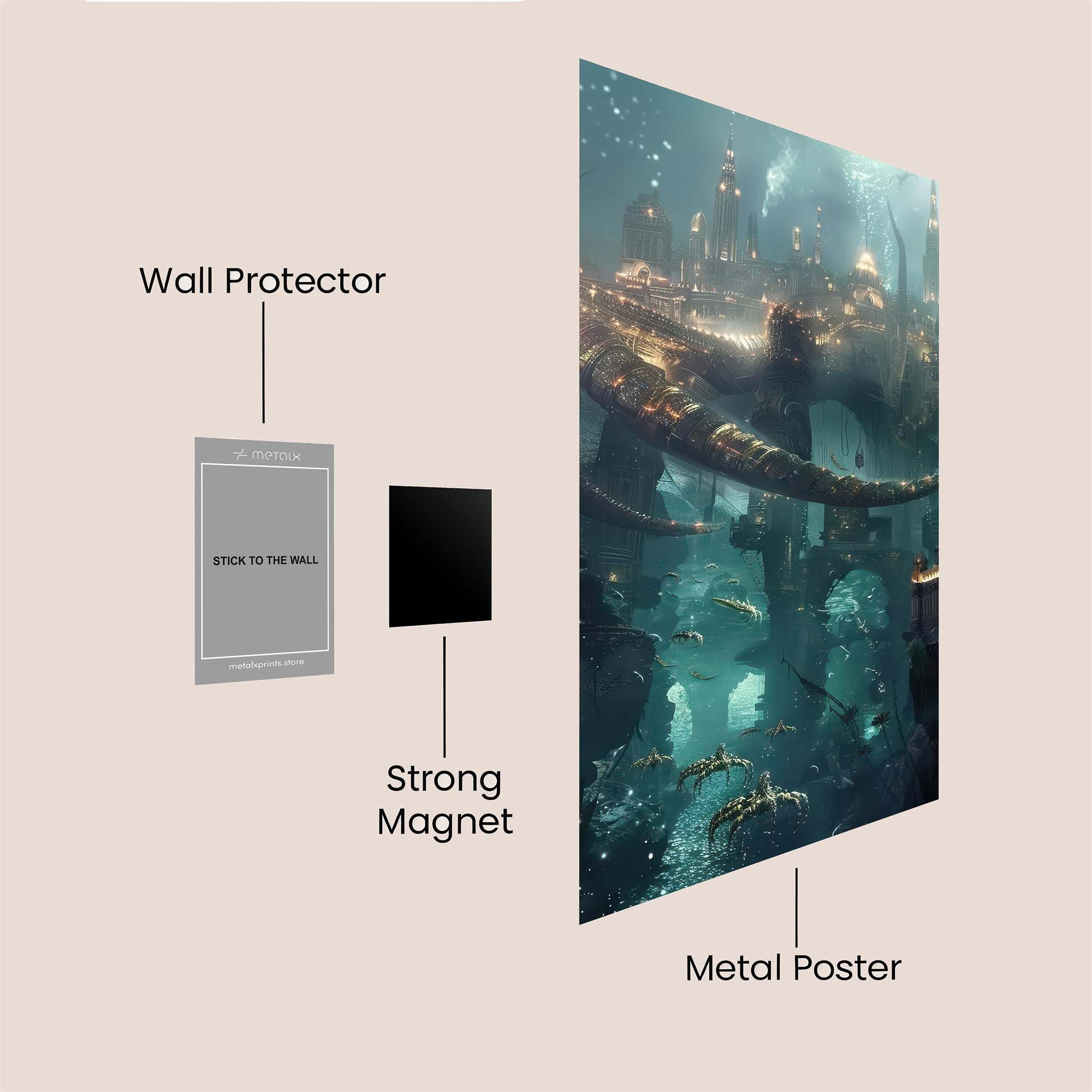 Atlantis Enigmatic Safe Wall Magnetic / M