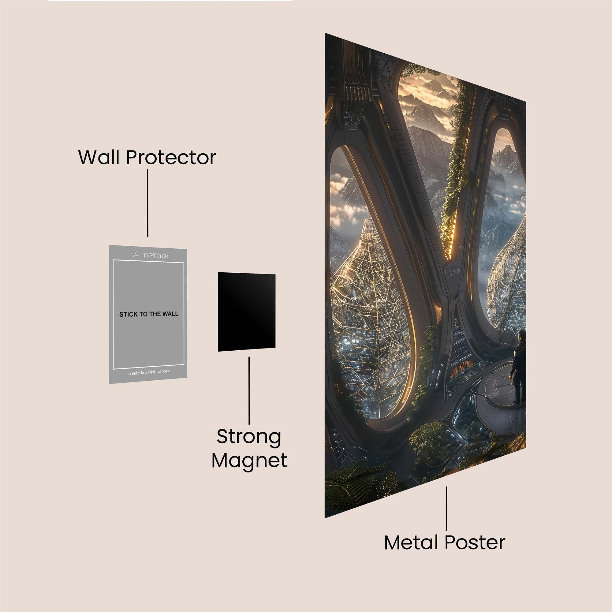 Pandora Serenity Safe Wall Magnetic / M
