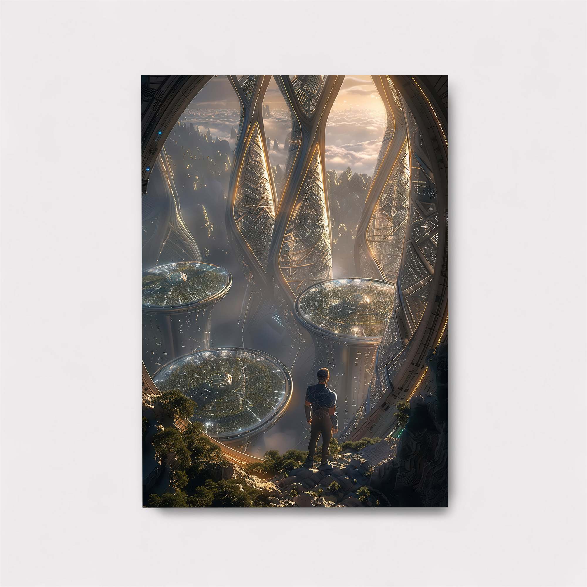 Futuristic Serenity Safe Wall Magnetic / M