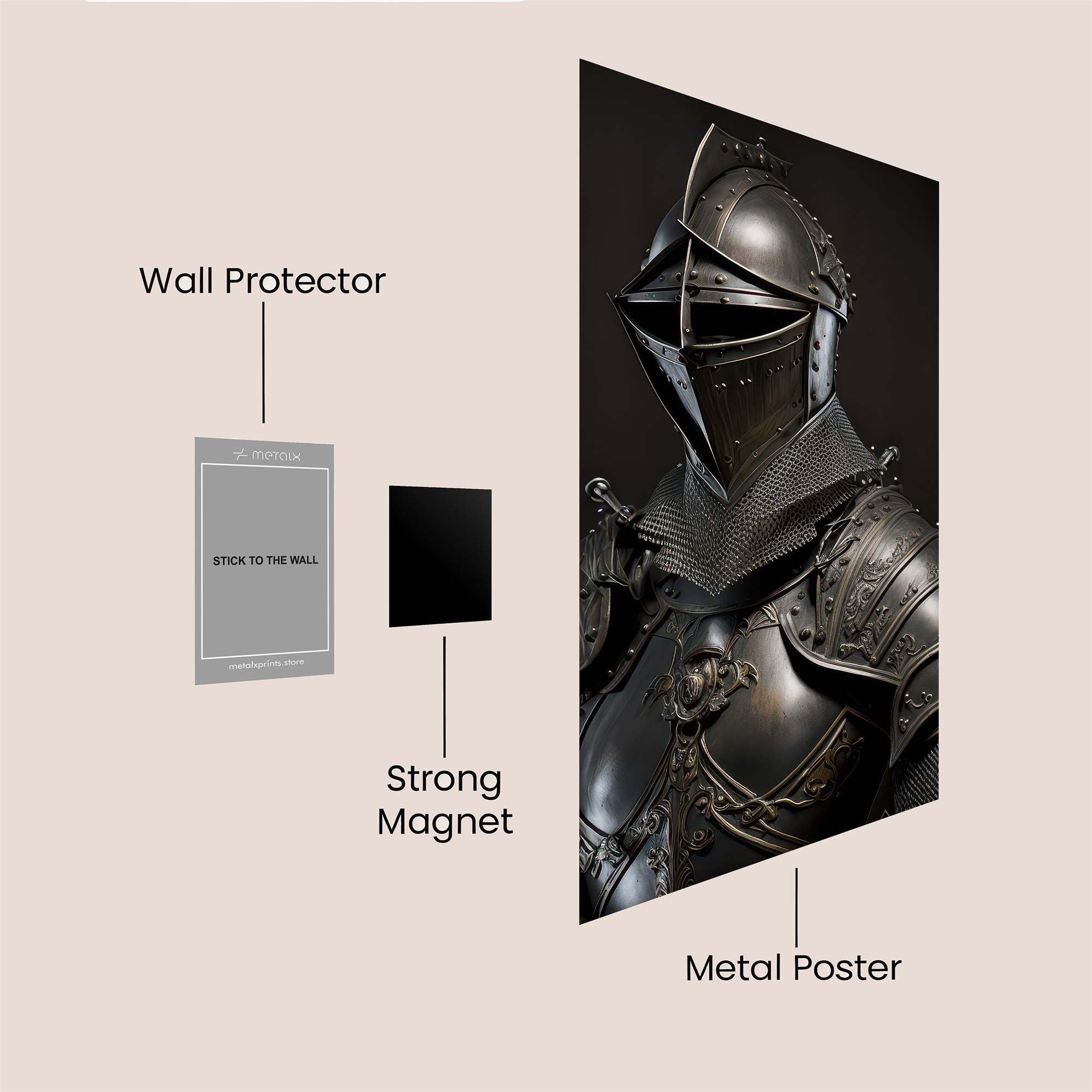 Knightly Resolute Safe Wall Magnetic / M