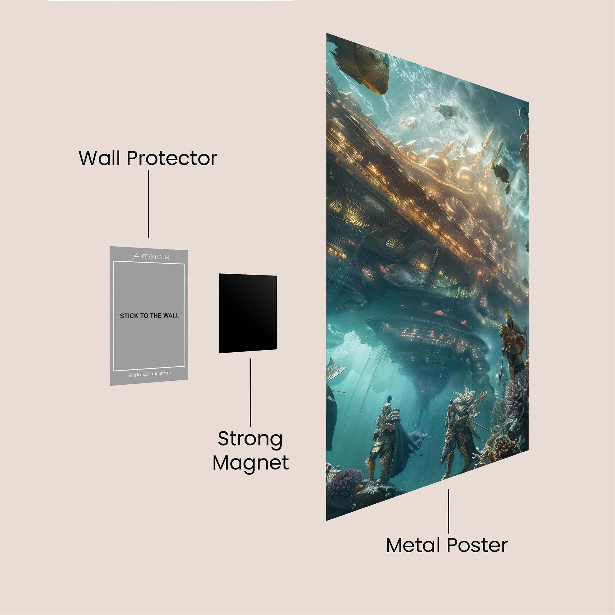 Atlantis Resurgence Safe Wall Magnetic / M
