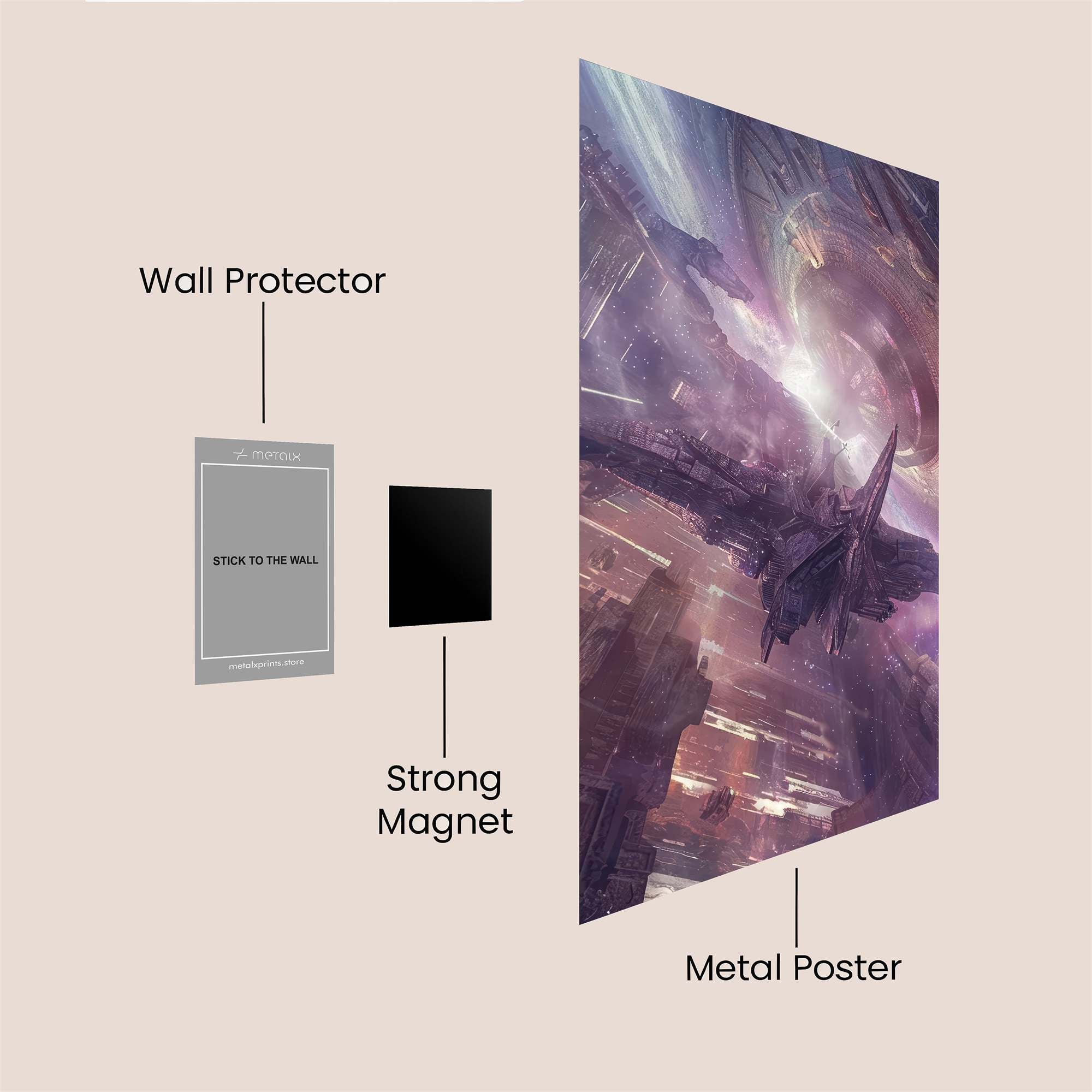 Alien Arrival Safe Wall Magnetic / M