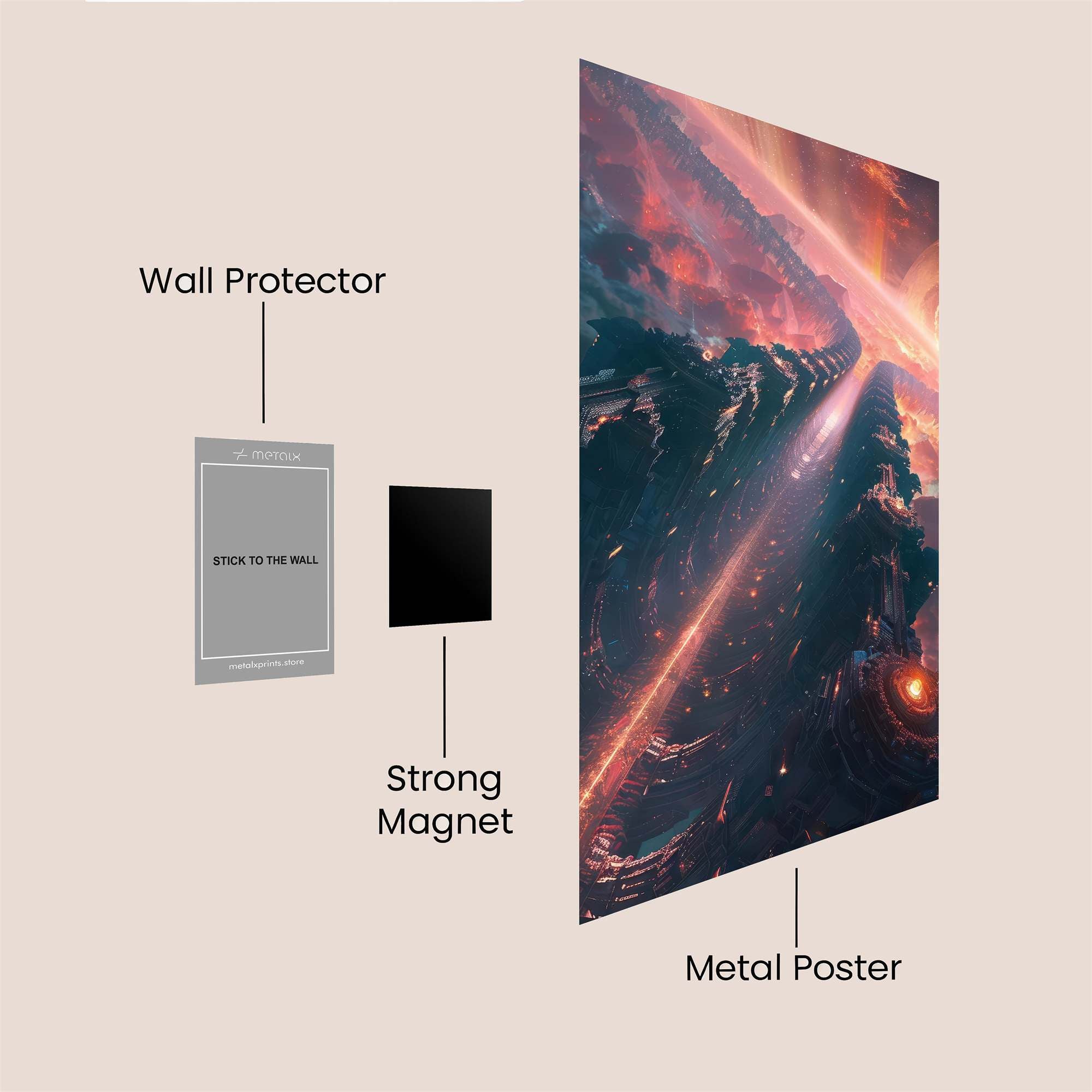 Cosmic Awe Safe Wall Magnetic / M