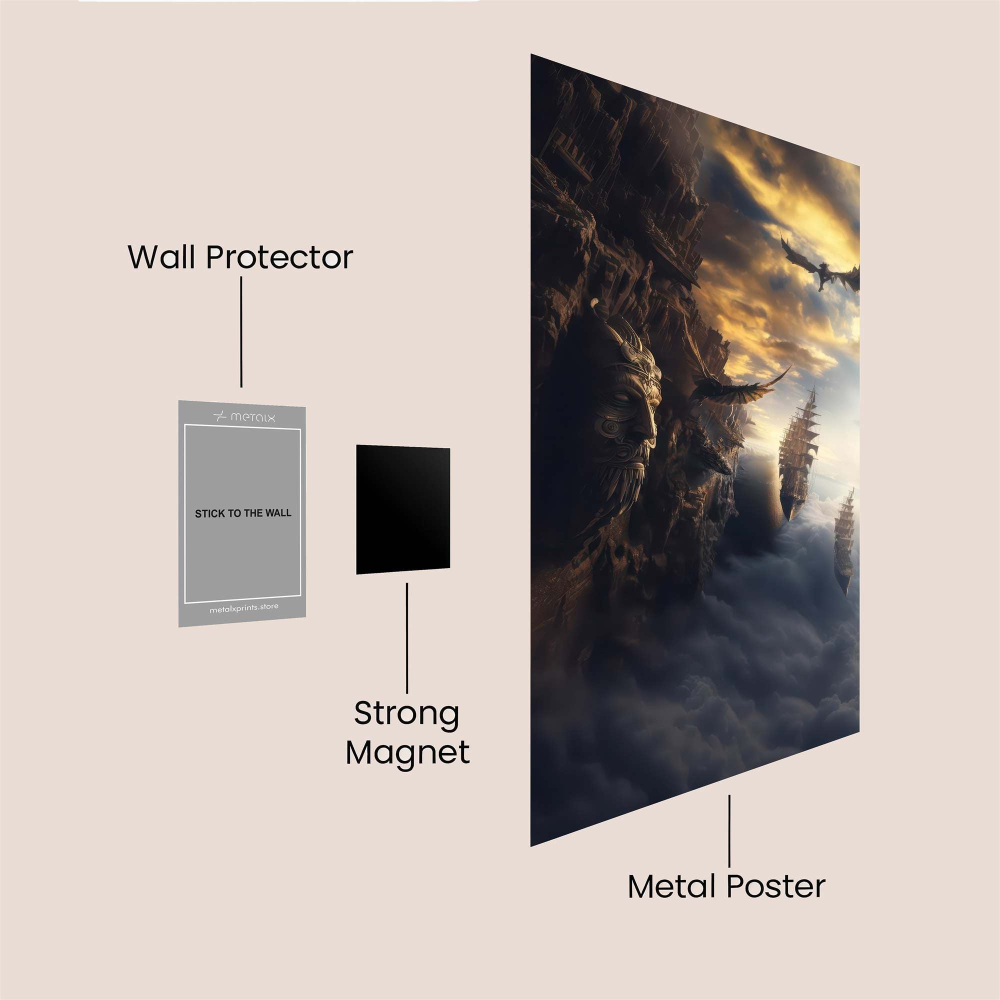 Dragon Serenity Safe Wall Magnetic / M