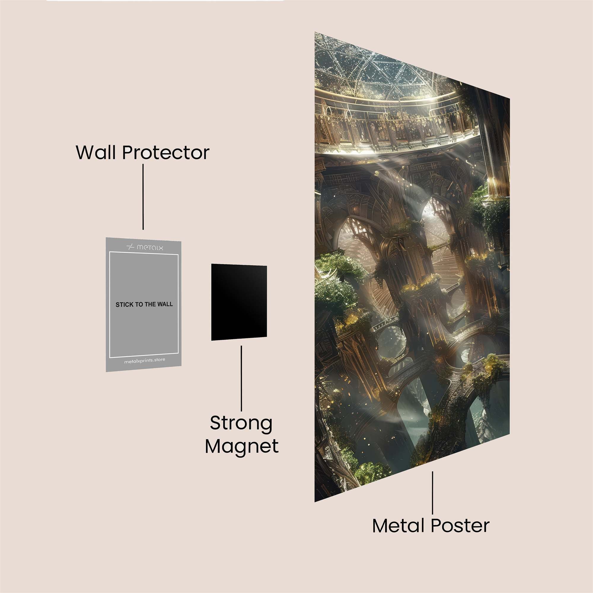Cathedral Serenity Safe Wall Magnetic / M