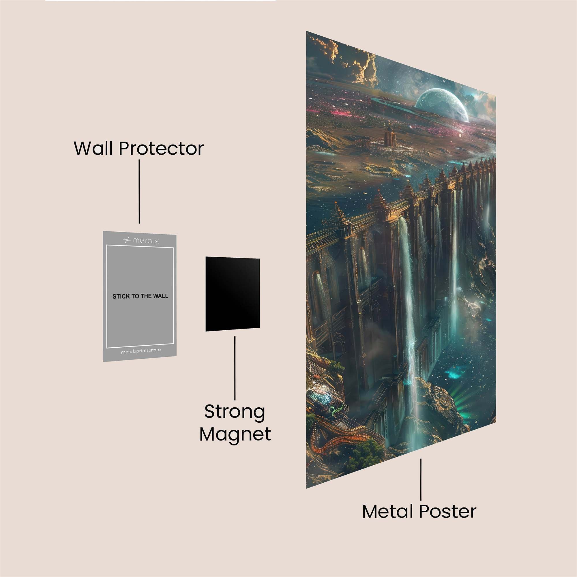 Cosmic Serenity Safe Wall Magnetic / M