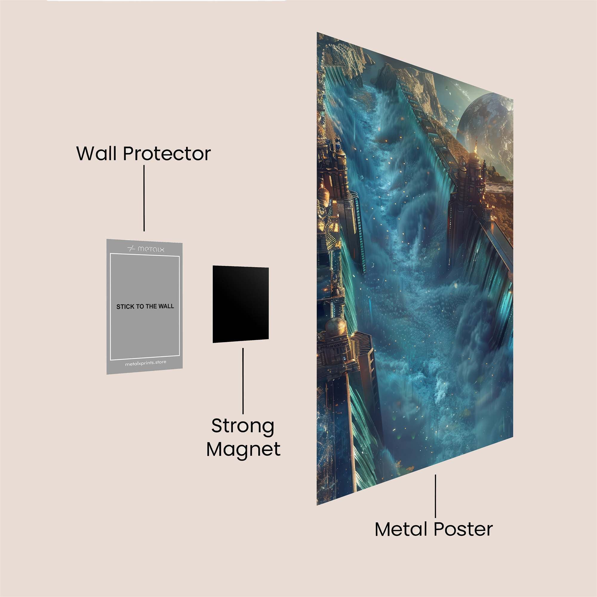 Aqua Serenity Safe Wall Magnetic / M