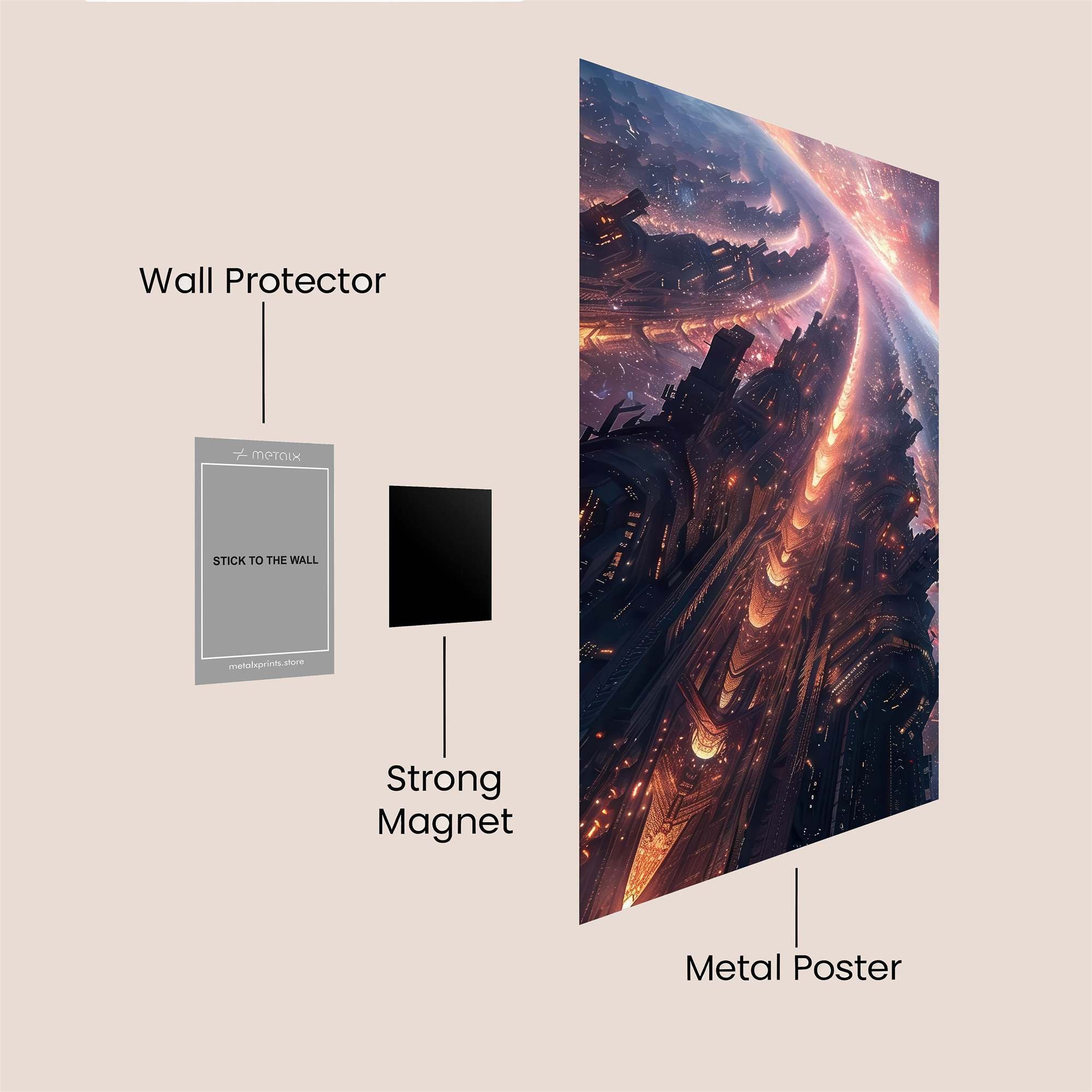 Megacity Radiant Safe Wall Magnetic / M